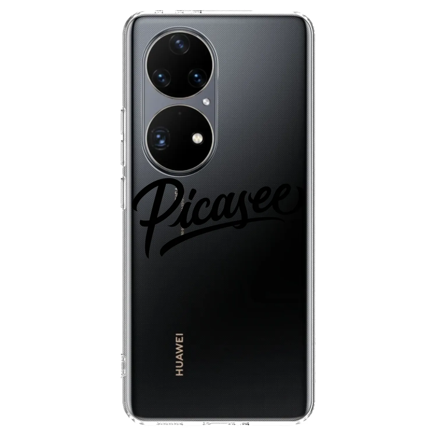 Picasee silikonski prozorni ovitek za Huawei P50 - Picasee - old logo - black