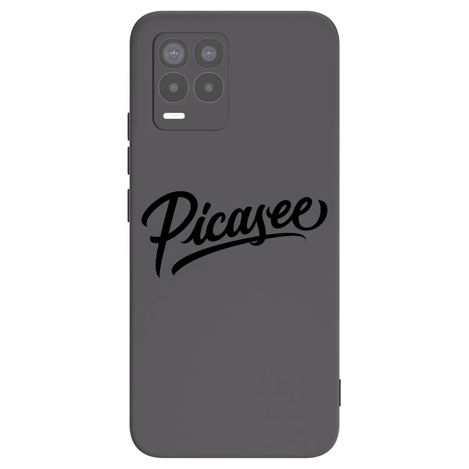 Picasee silikonski črni ovitek za Realme 8 4G - Picasee - old logo - black