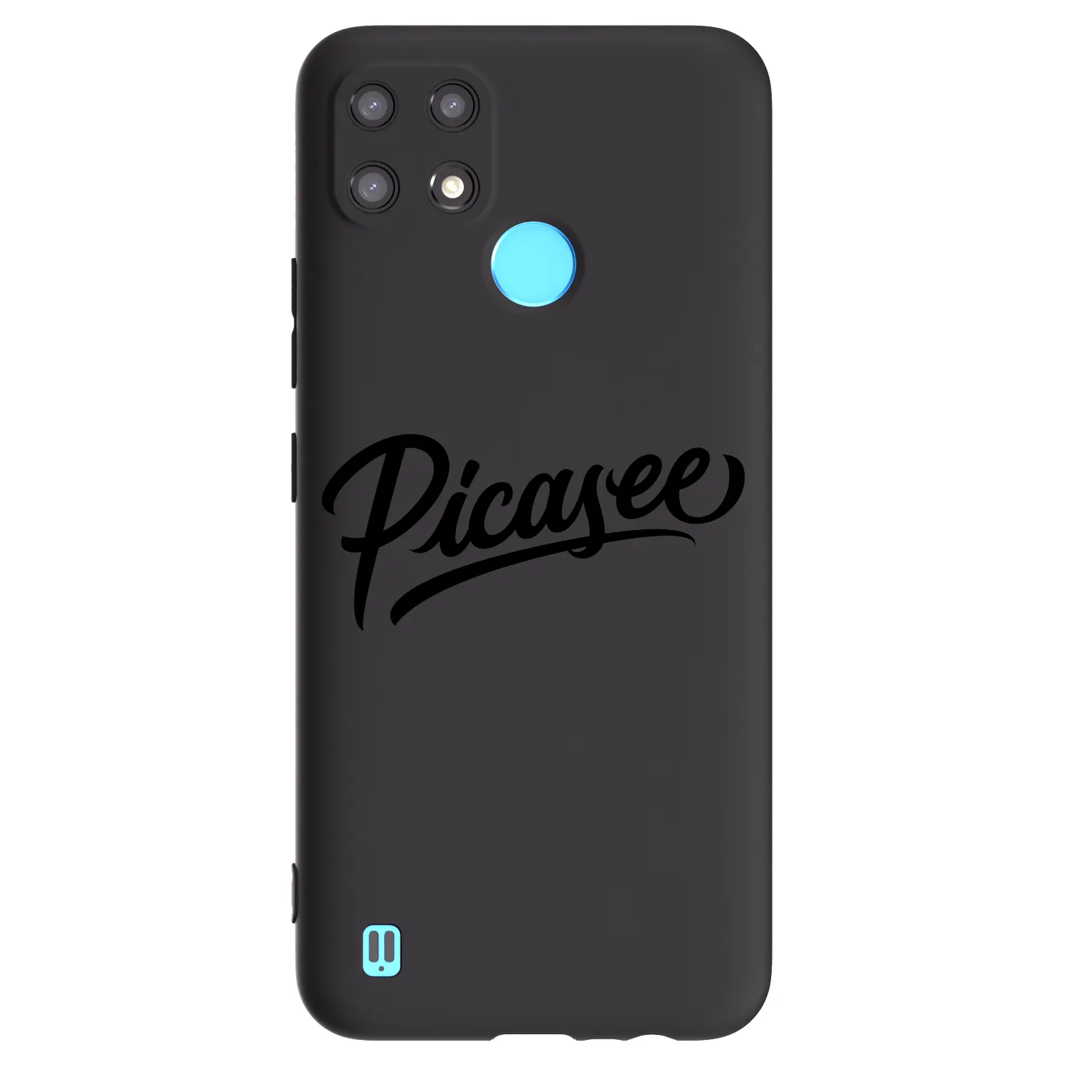 Picasee silikonski črni ovitek za Realme C21 - Picasee - old logo - black