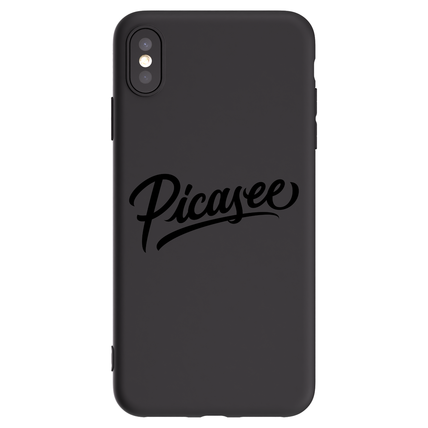 Picasee silikonski črni ovitek za Apple iPhone XS Max - Picasee - old logo - black
