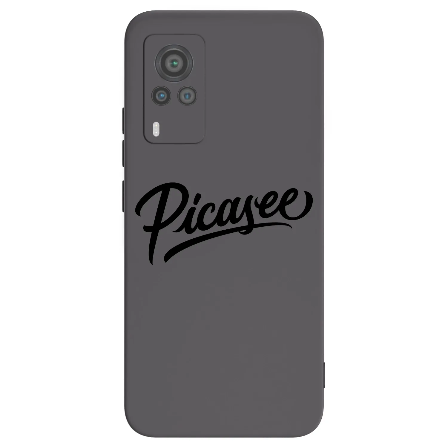 Picasee silikonski črni ovitek za Vivo X60 Pro 5G - Picasee - old logo - black
