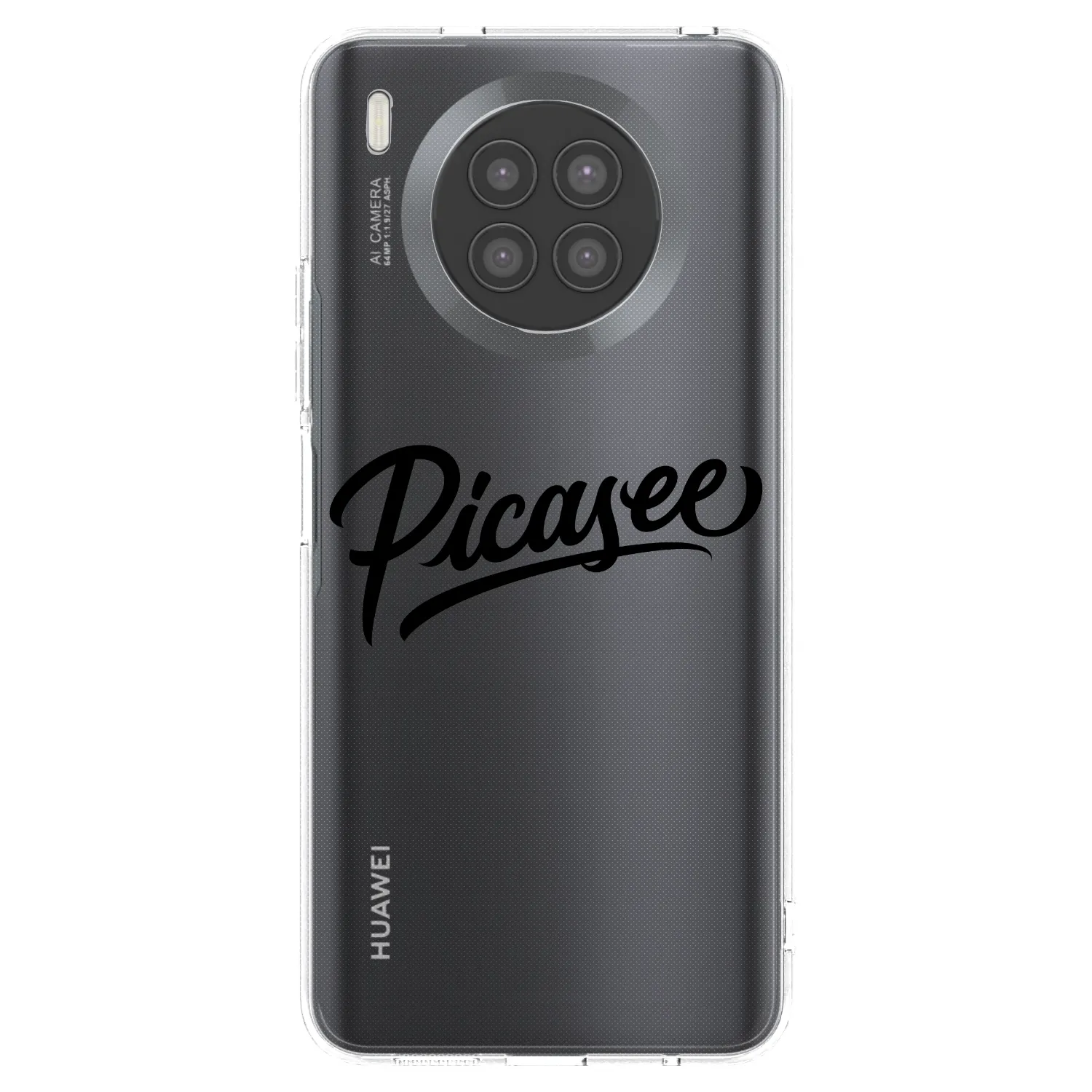 Picasee silikonski prozorni ovitek za Huawei Nova 8i - Picasee - old logo - black