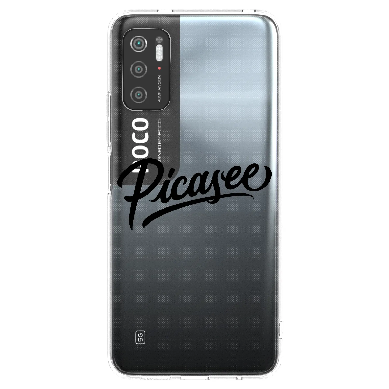 Picasee silikonski prozorni ovitek za Xiaomi Poco M3 Pro 5G - Picasee - old logo - black