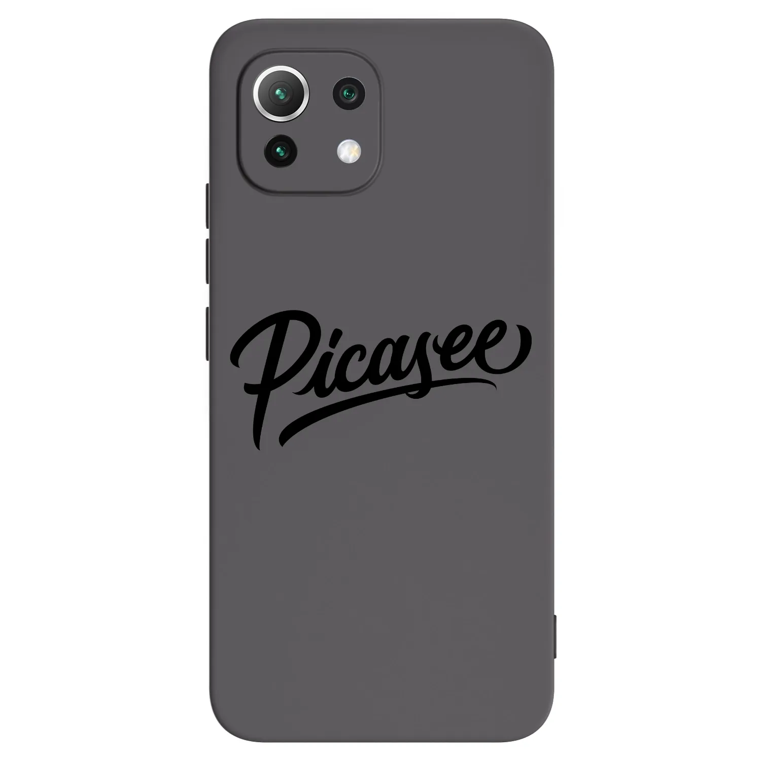 Picasee silikonski črni ovitek za Xiaomi 11 Lite 5G NE - Picasee - old logo - black