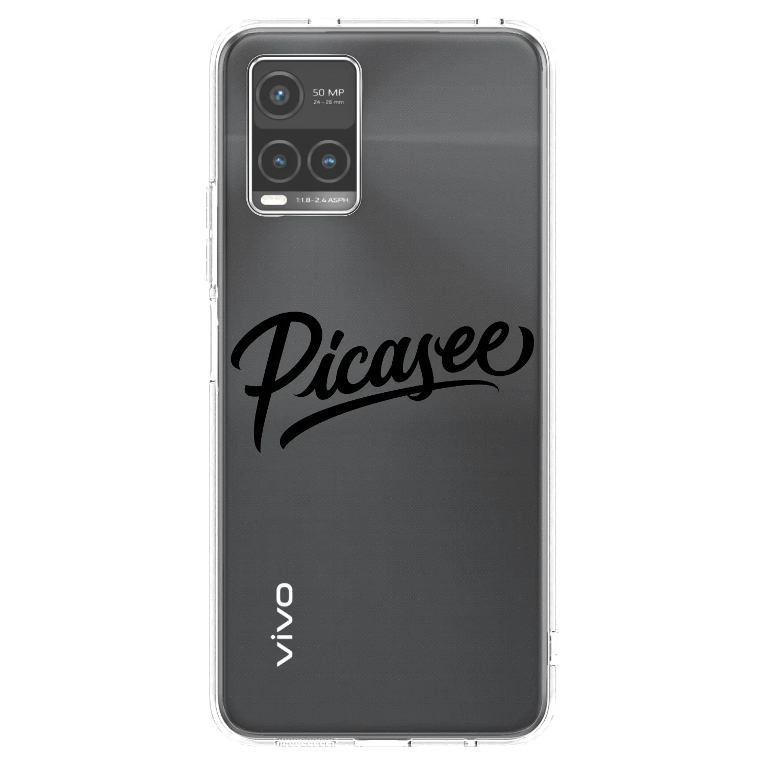 Picasee silikonski prozorni ovitek za Vivo Y33s - Picasee - old logo - black