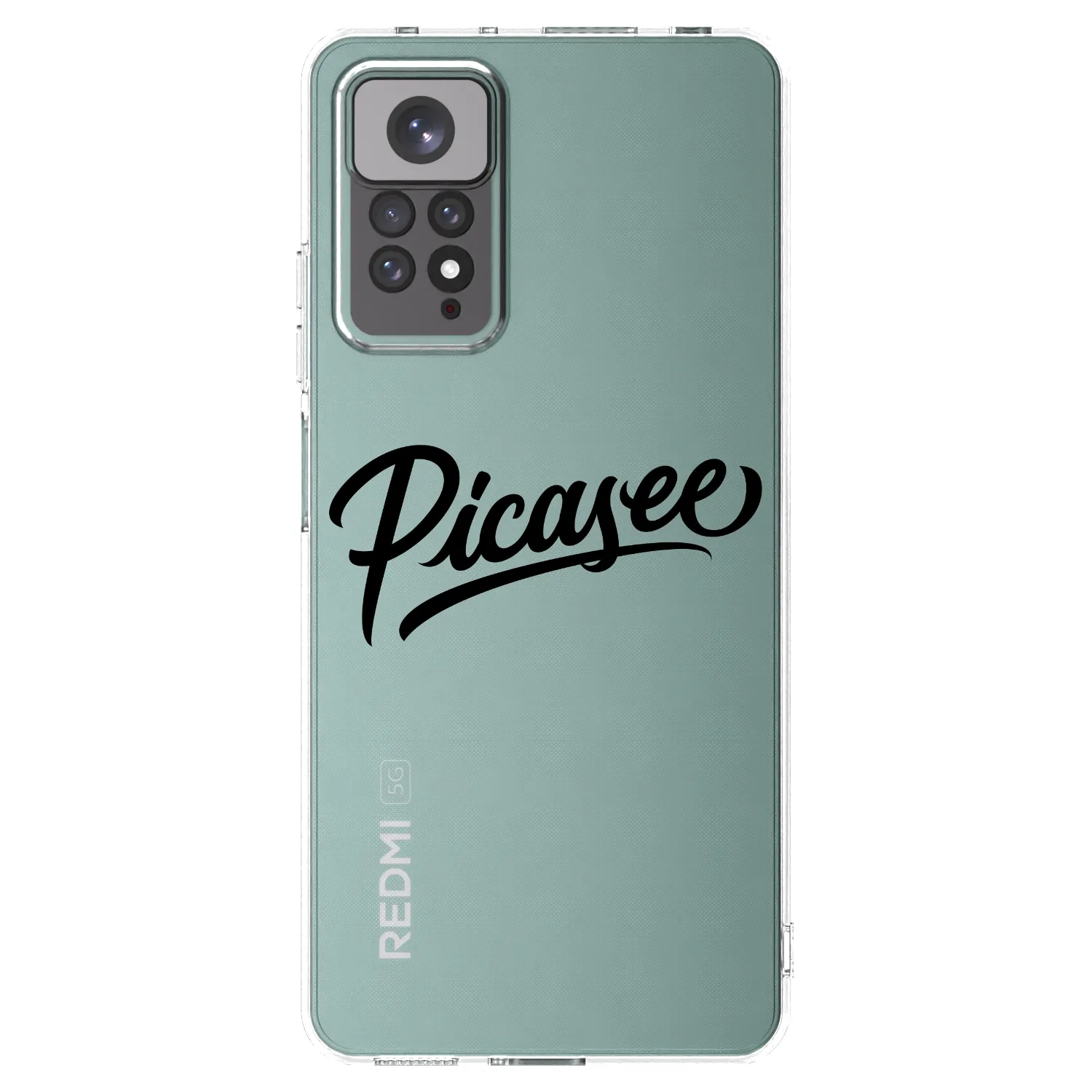 Picasee silikonski prozorni ovitek za Xiaomi Redmi Note 11S 4G - Picasee - old logo - black