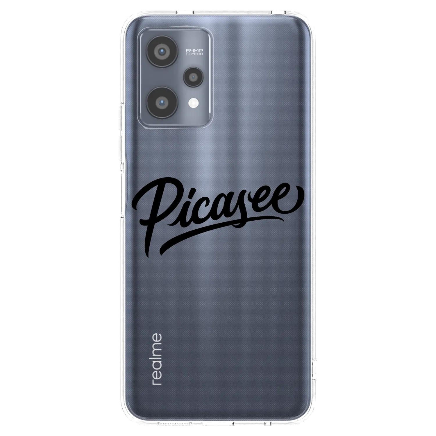 Picasee silikonski prozorni ovitek za Realme 9 Pro 5G - Picasee - old logo - black