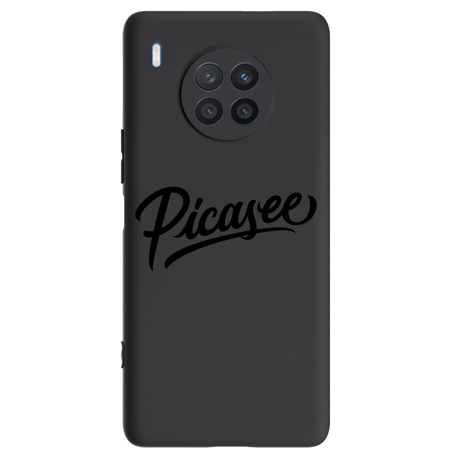 Picasee silikonski črni ovitek za Honor 50 Lite - Picasee - old logo - black