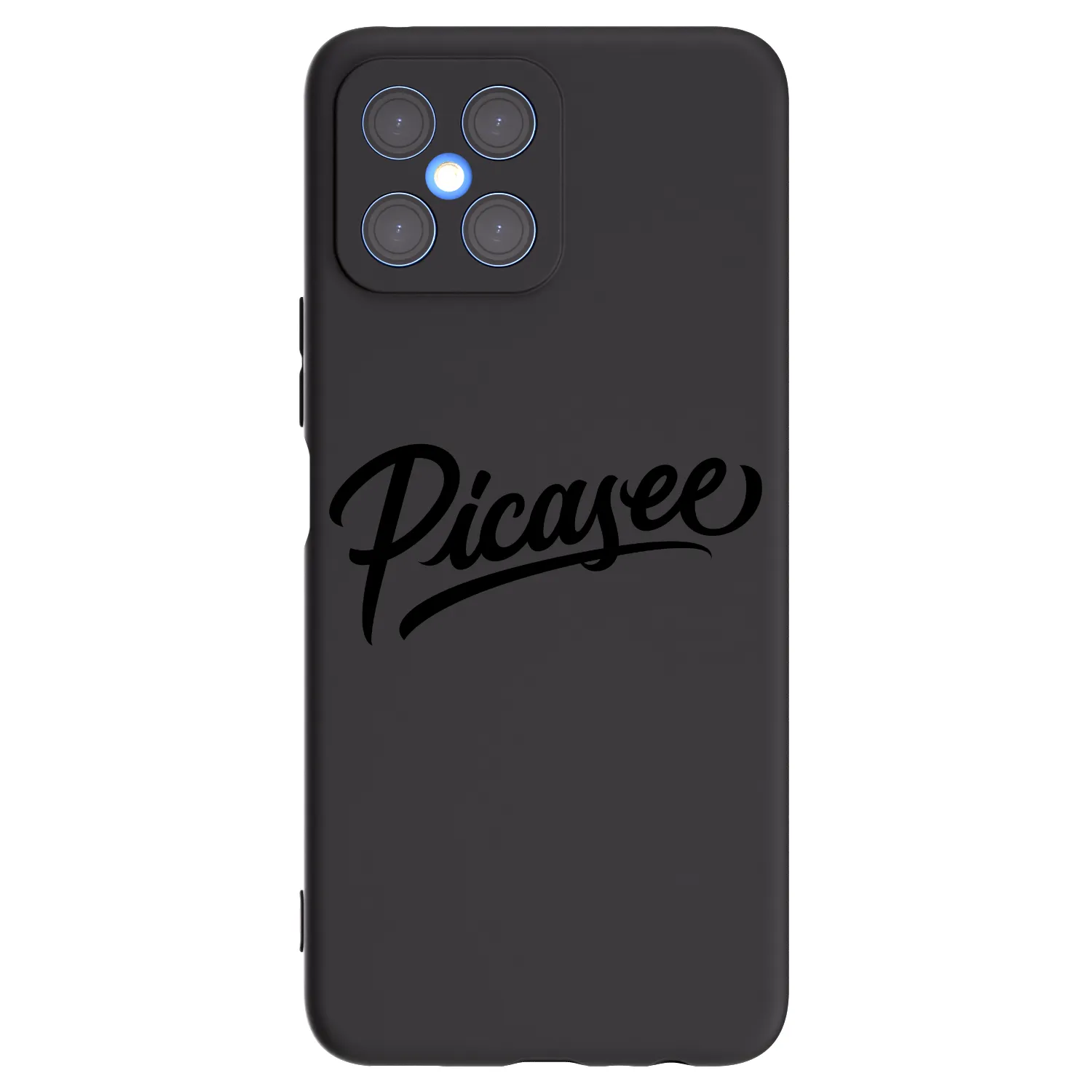Picasee silikonski črni ovitek za Honor X8 4G - Picasee - old logo - black