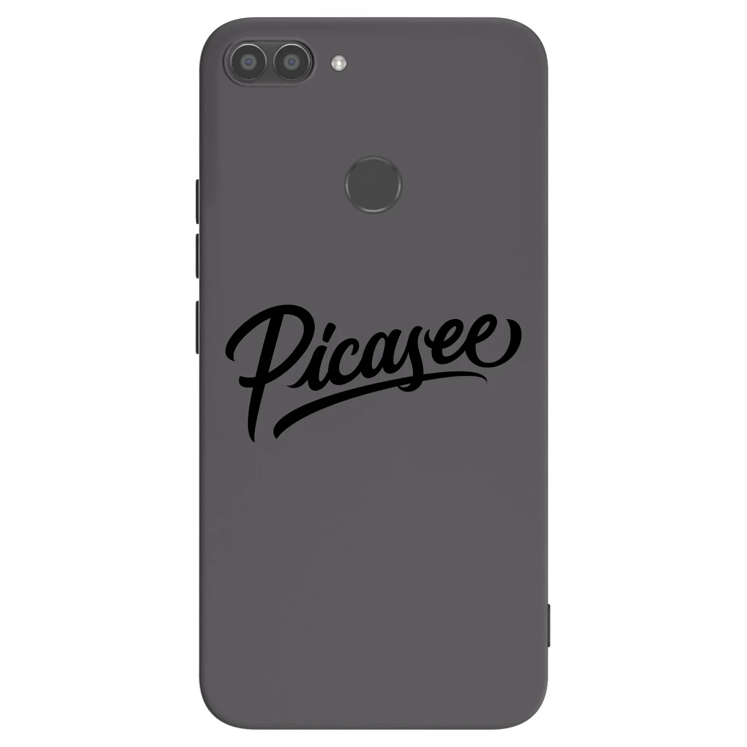 Picasee silikonski črni ovitek za Huawei P Smart - Picasee - old logo - black