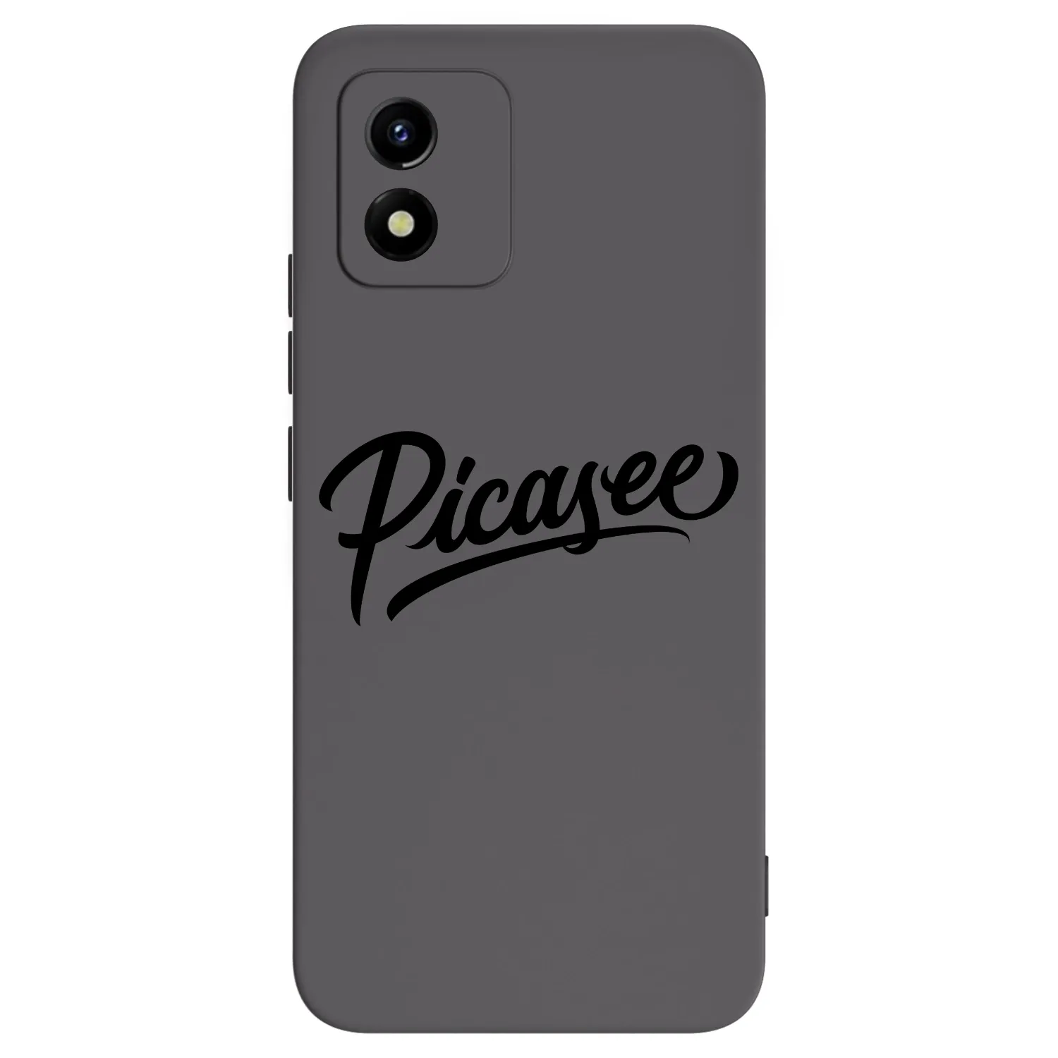 Picasee silikonski črni ovitek za Vivo Y01 - Picasee - old logo - black