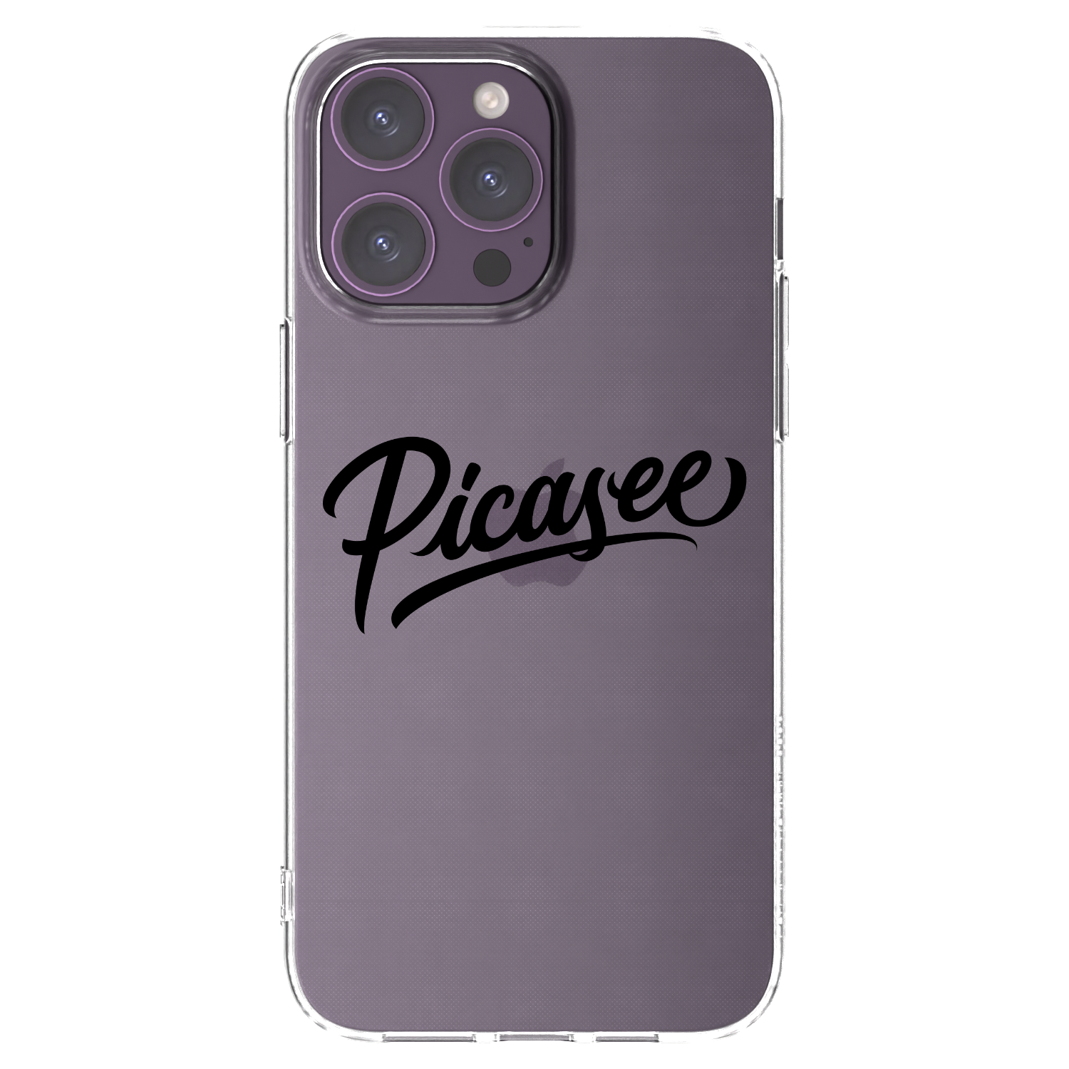 Picasee silikonski prozorni ovitek za Apple iPhone 14 Pro Max - Picasee - old logo - black