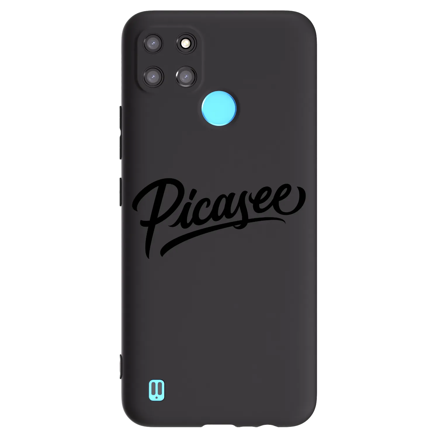 Picasee silikonski črni ovitek za Realme C21Y - Picasee - old logo - black