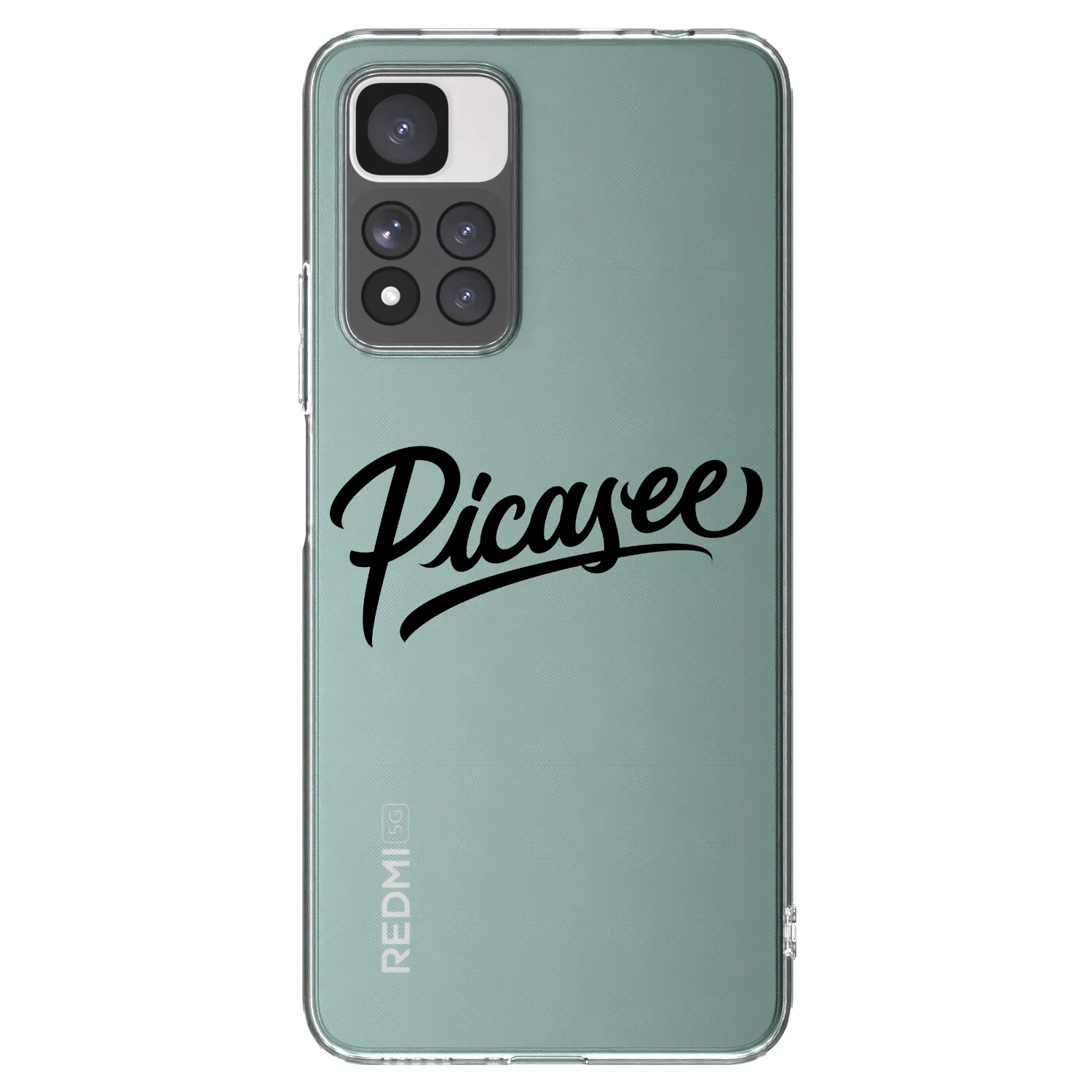 Picasee silikonski prozorni ovitek za Xiaomi Redmi Note 11 Pro+ 5G - Picasee - old logo - black