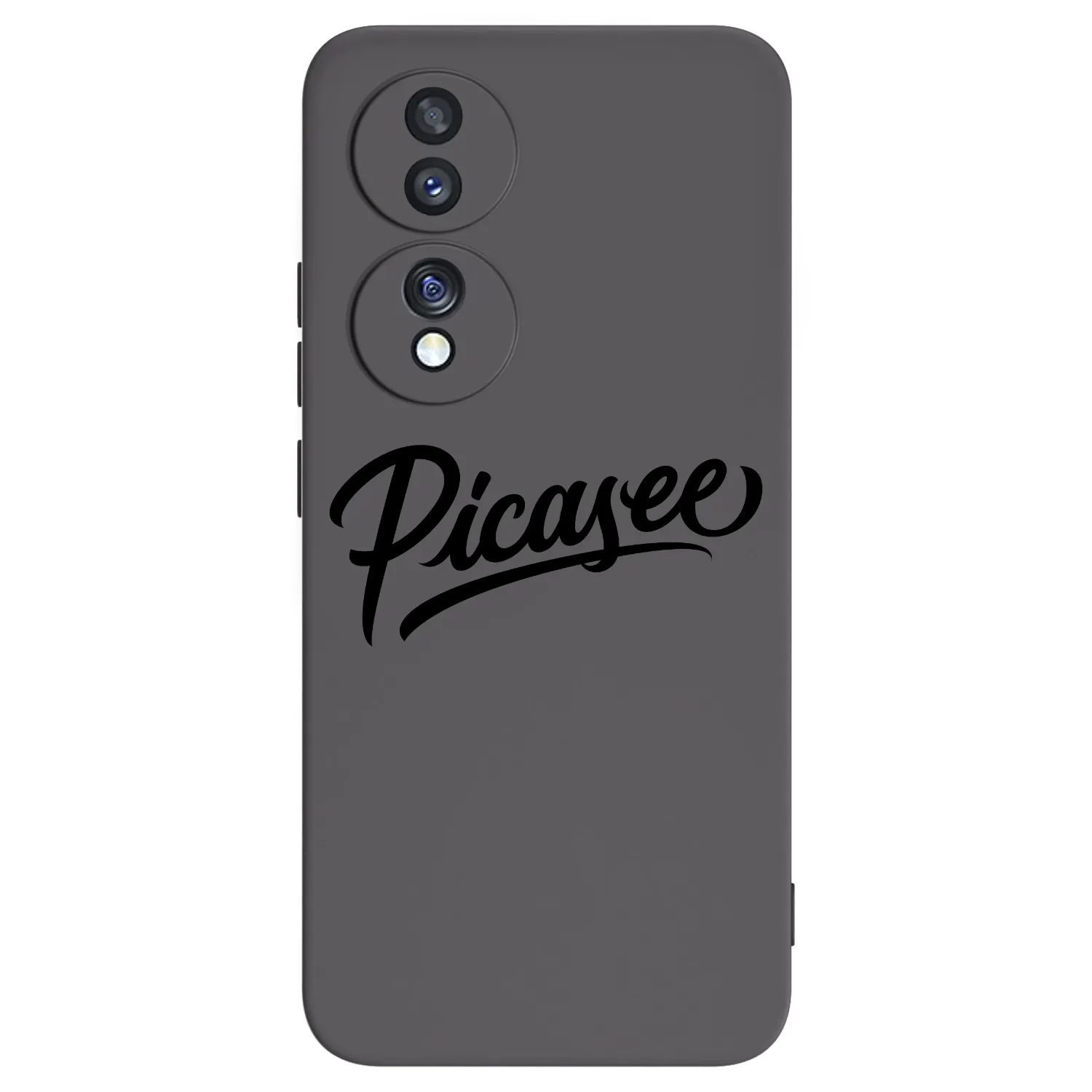 Picasee silikonski črni ovitek za Honor 70 - Picasee - old logo - black