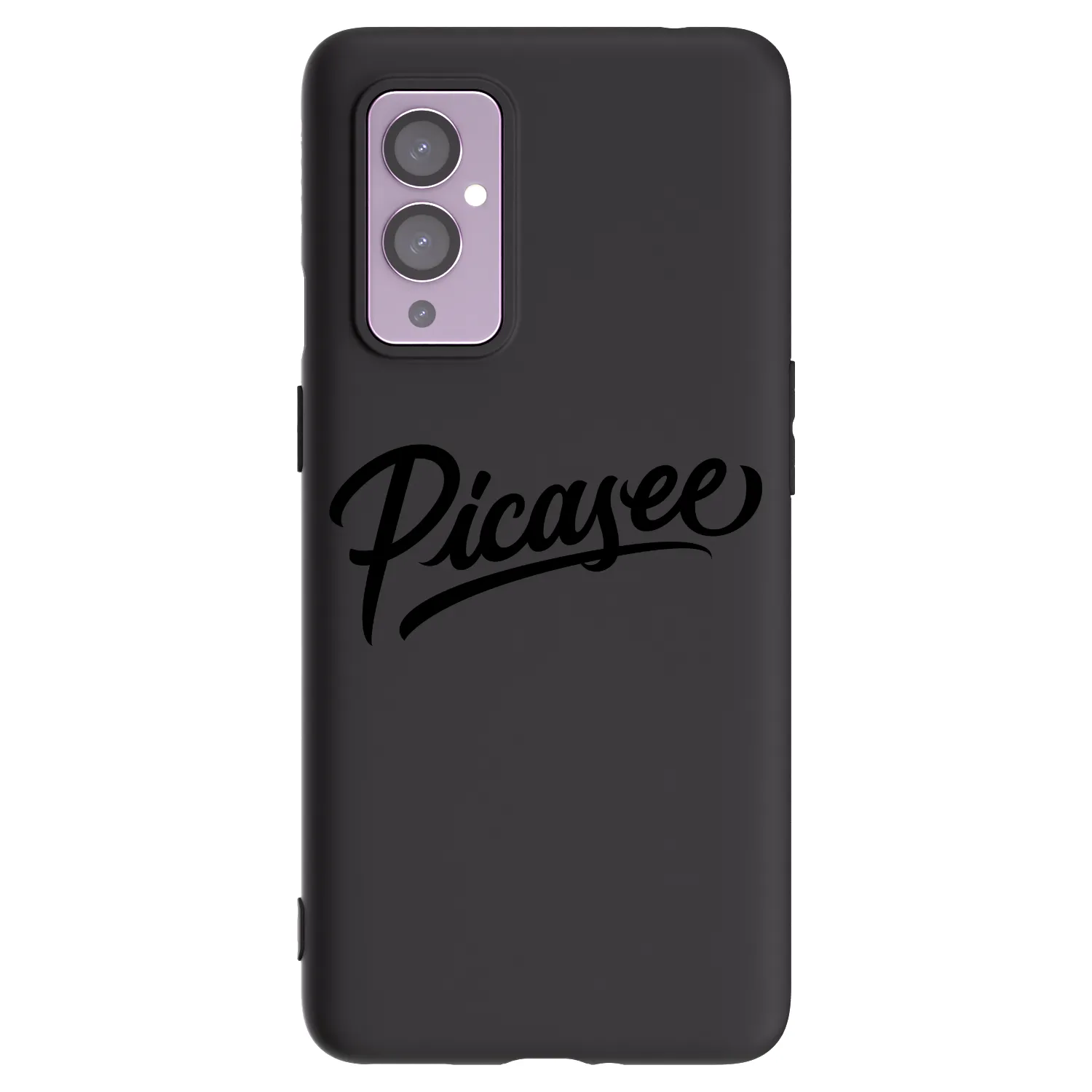 Picasee silikonski črni ovitek za OnePlus 9 - Picasee - old logo - black