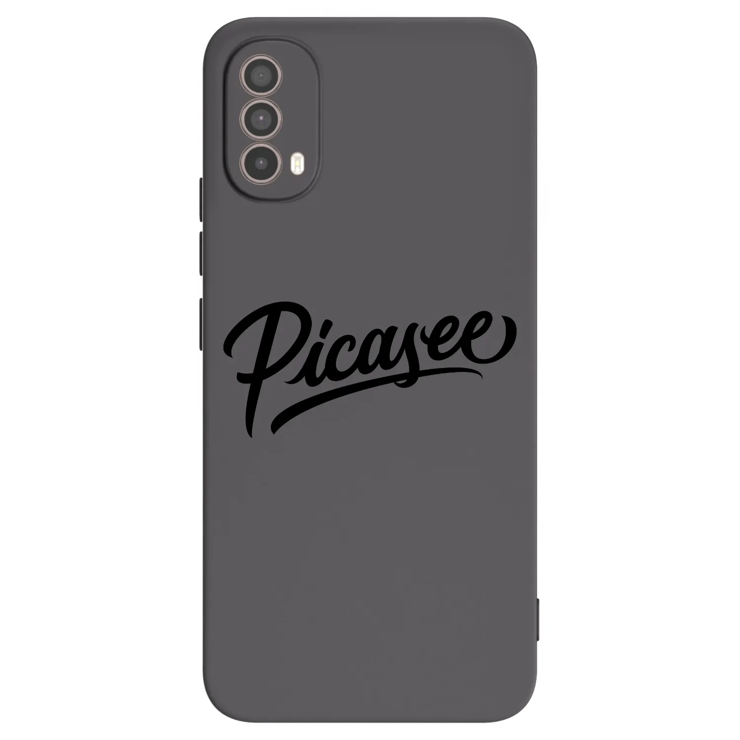 Picasee silikonski črni ovitek za Motorola Moto E40 - Picasee - old logo - black