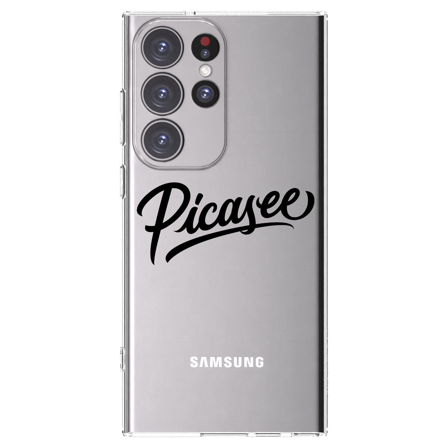 Picasee silikonski prozorni ovitek za Samsung Galaxy S23 Ultra 5G - Picasee - old logo - black