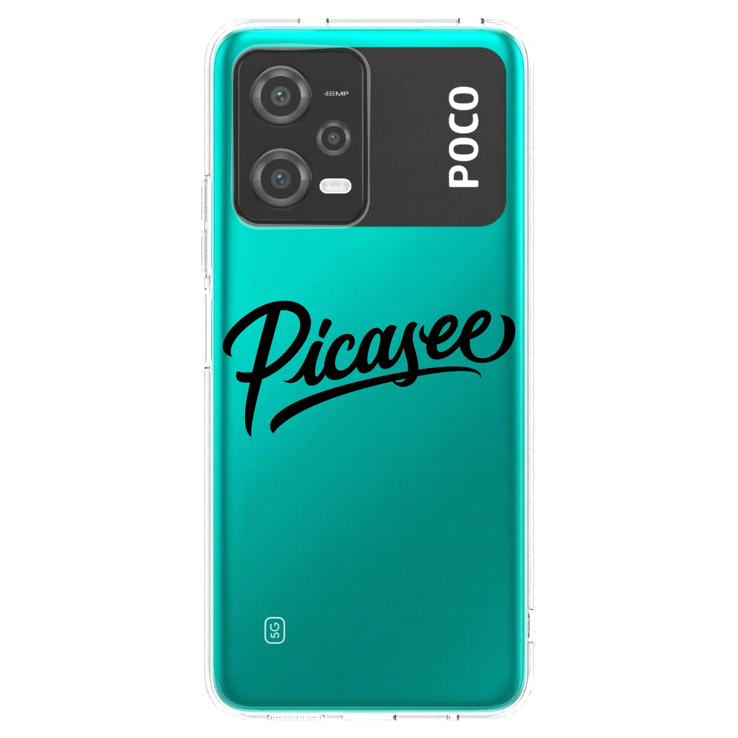 Picasee silikonski prozorni ovitek za Xiaomi Poco X5 - Picasee - old logo - black