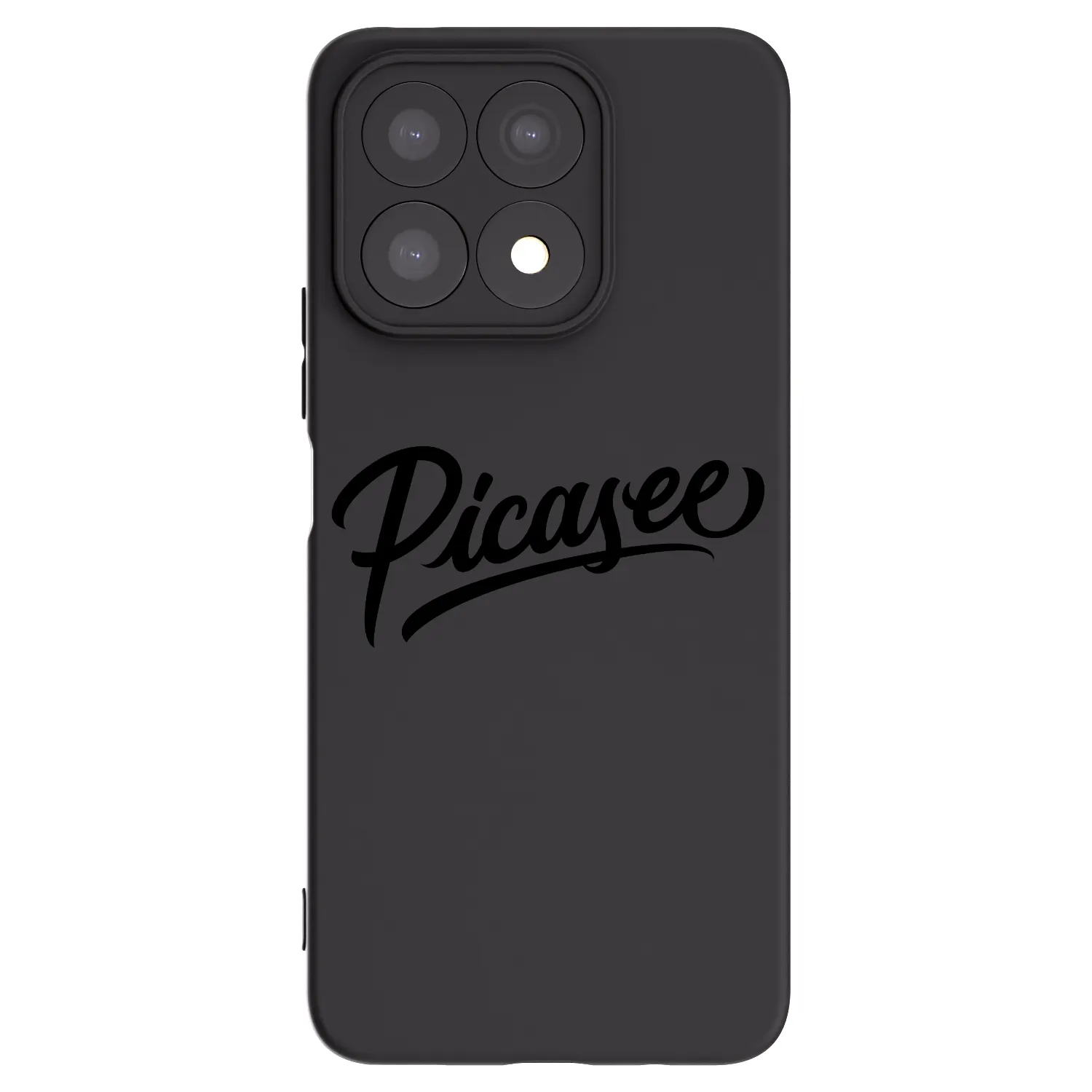 Picasee silikonski črni ovitek za Honor X8a - Picasee - old logo - black