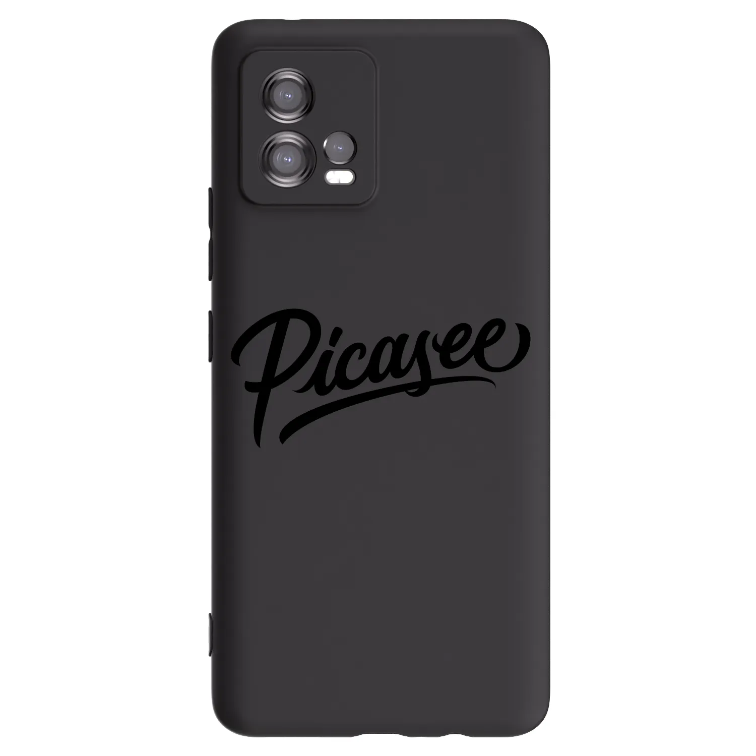Picasee silikonski črni ovitek za Motorola Moto G72 - Picasee - old logo - black