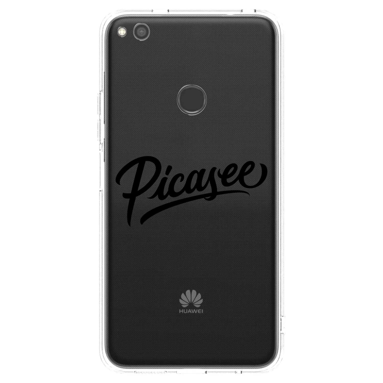 Picasee silikonski prozorni ovitek za Huawei P9 Lite 2017 - Picasee - old logo - black