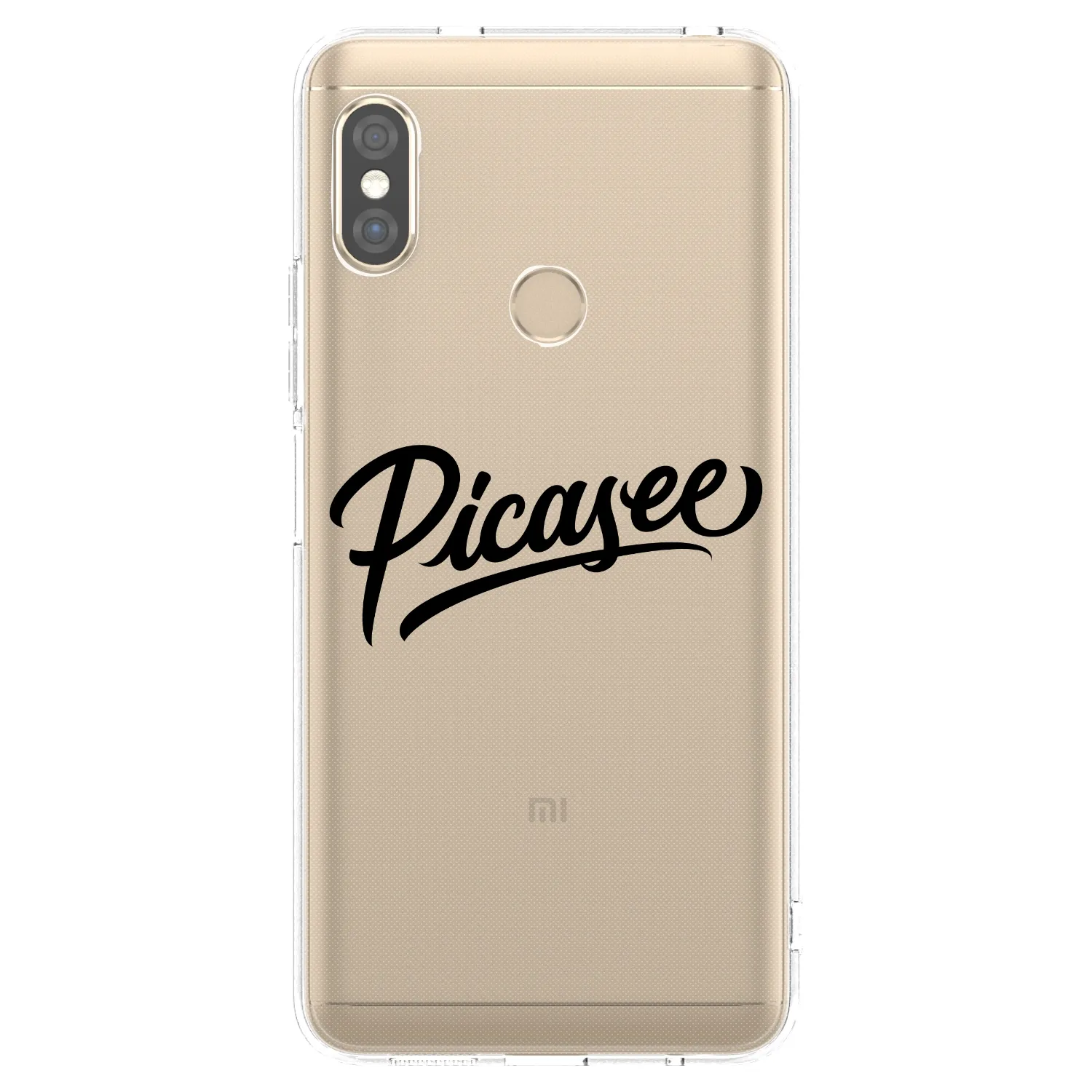 Picasee silikonski prozorni ovitek za Xiaomi Redmi Note 5 Global - Picasee - old logo - black