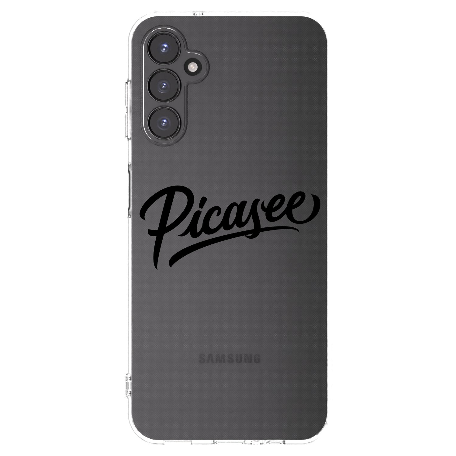Picasee silikonski prozorni ovitek za Samsung Galaxy A14 4G A145R - Picasee - old logo - black