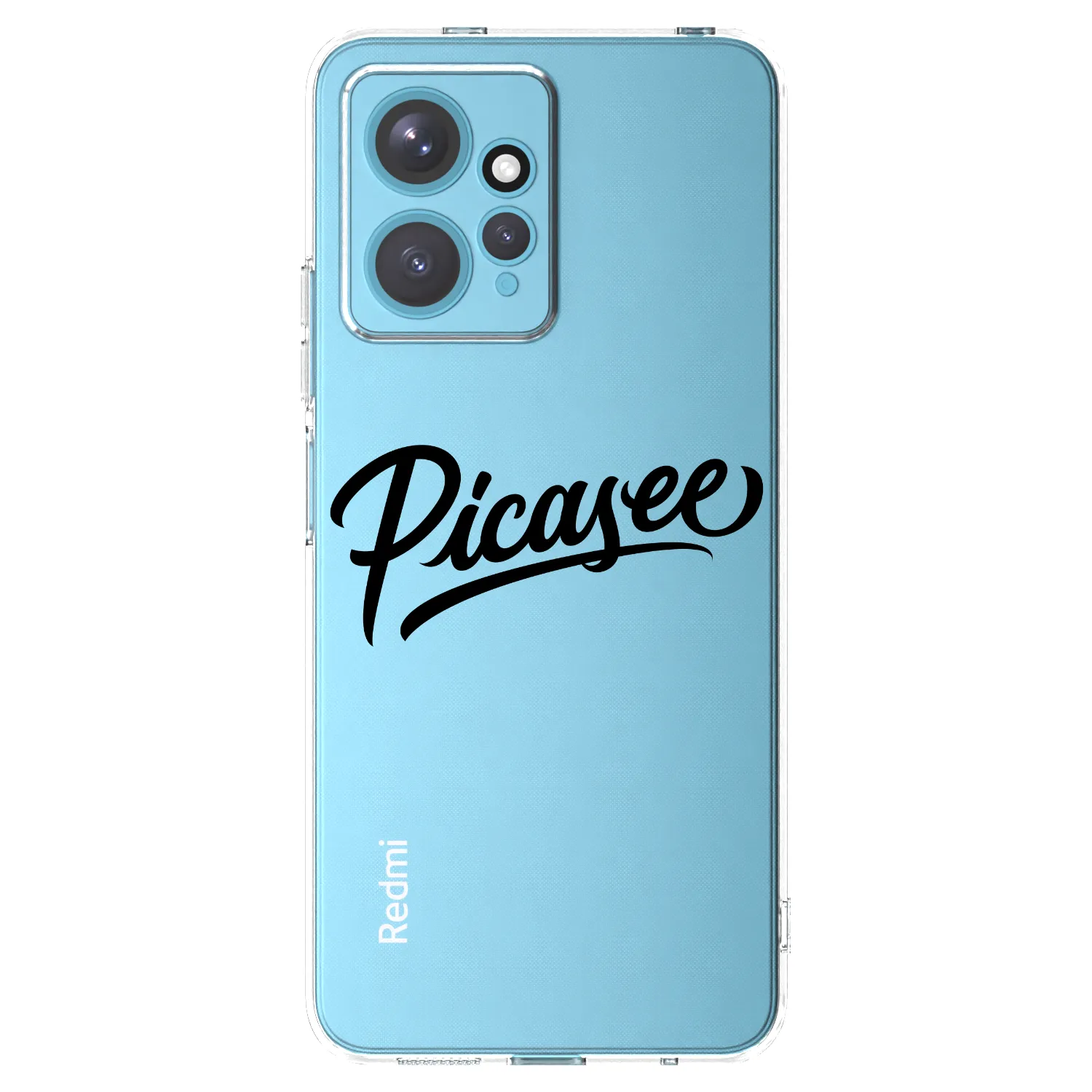 Picasee silikonski prozorni ovitek za Xiaomi Redmi Note 12 4G - Picasee - old logo - black