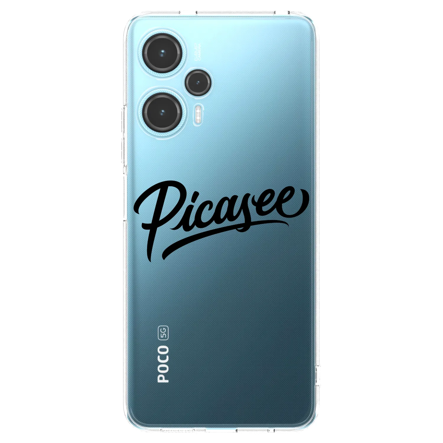 Picasee silikonski prozorni ovitek za Xiaomi Poco F5 - Picasee - old logo - black