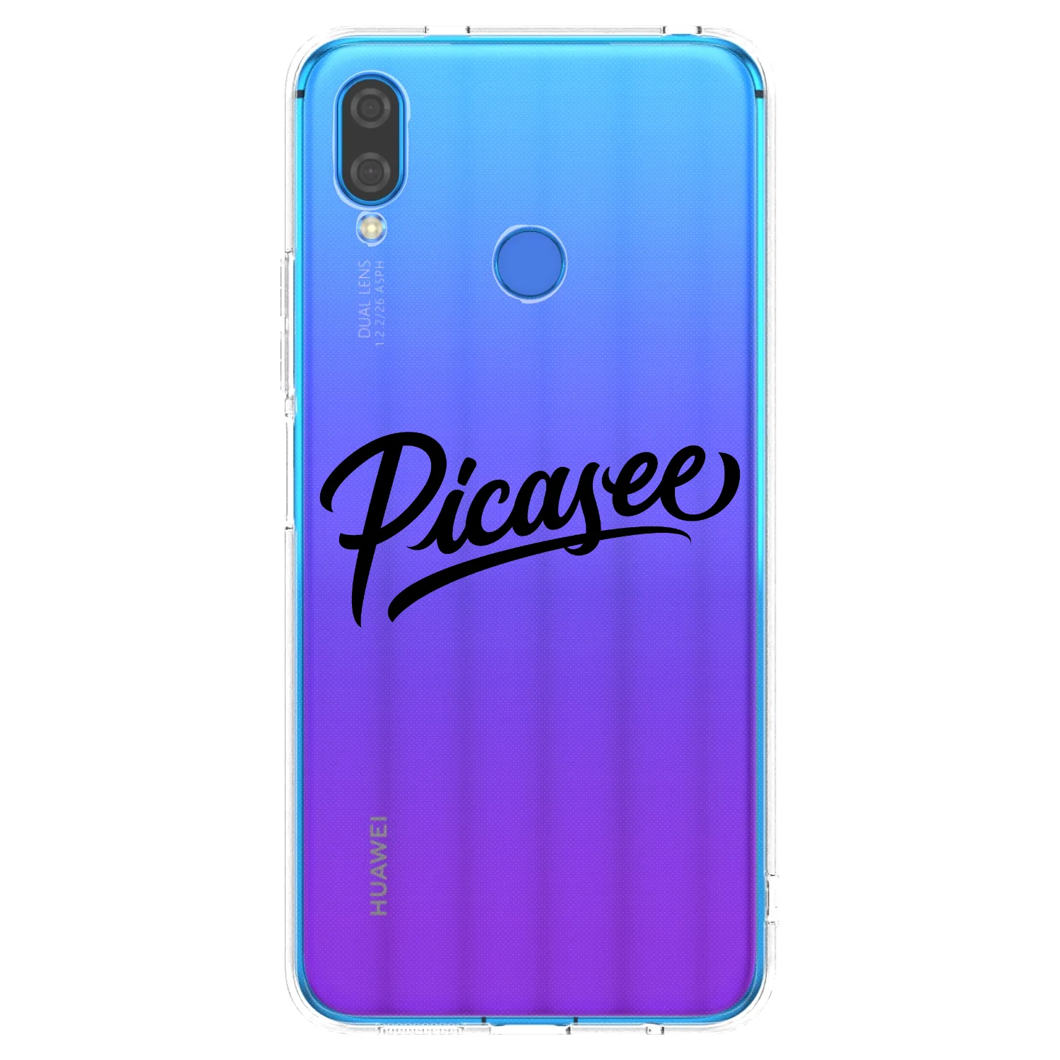 Picasee silikonski prozorni ovitek za Huawei Nova 3 - Picasee - old logo - black