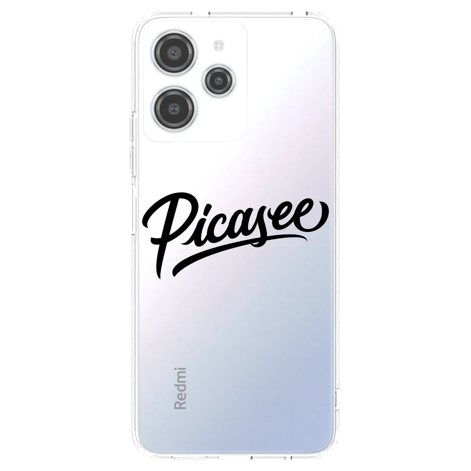 Picasee silikonski prozorni ovitek za Xiaomi Redmi 12 4G - Picasee - old logo - black