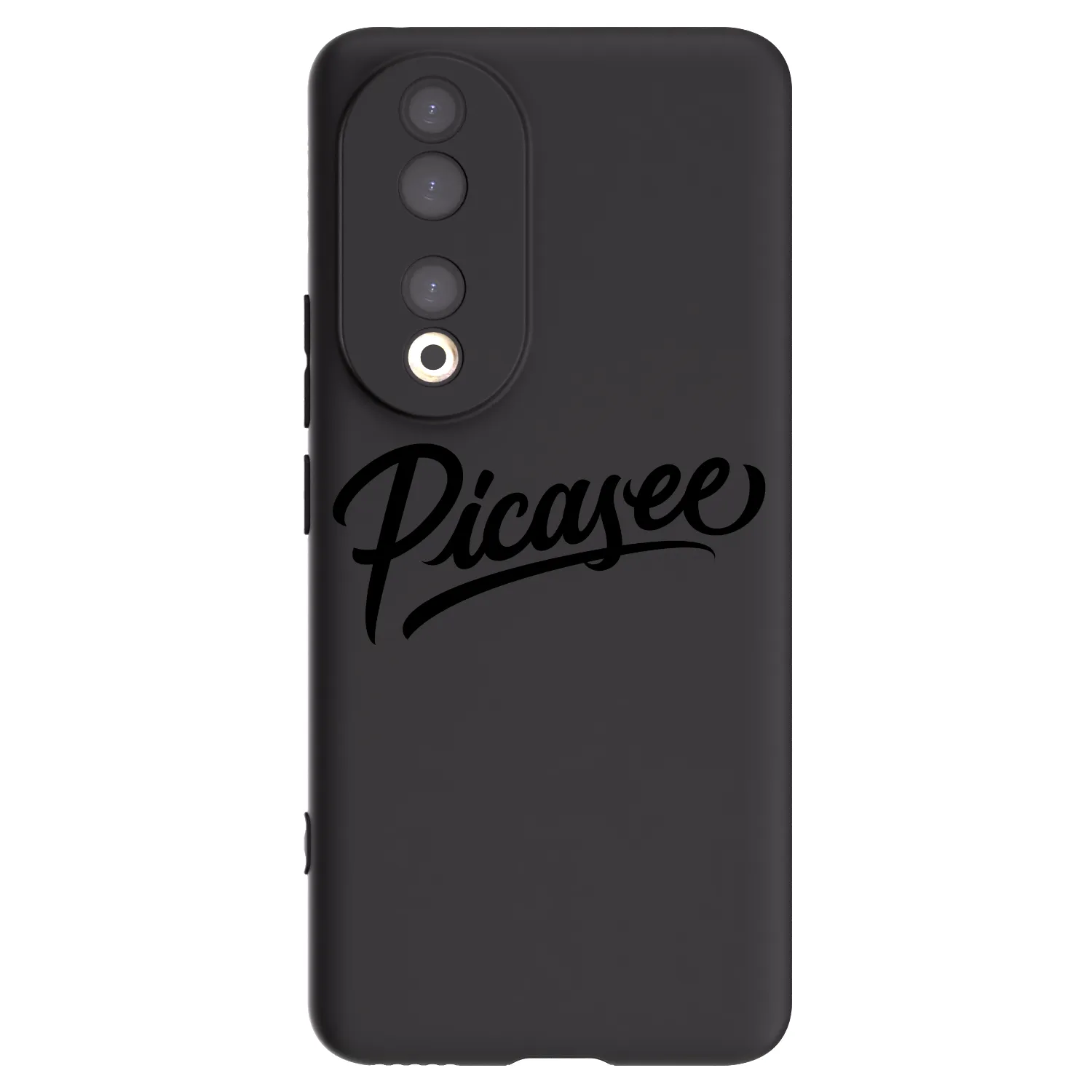 Picasee silikonski črni ovitek za Honor 90 5G - Picasee - old logo - black