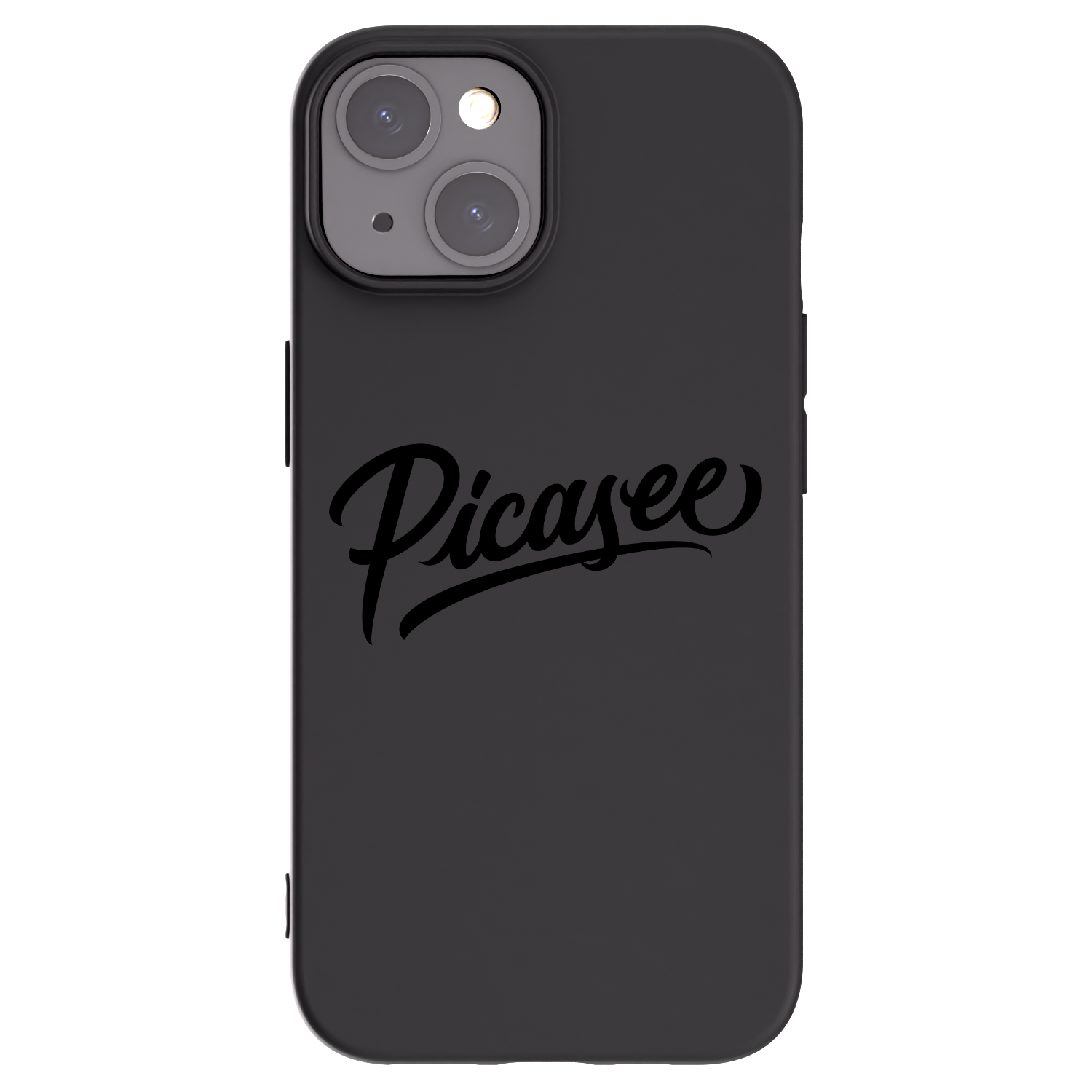 Picasee silikonski črni ovitek za Apple iPhone 15 - Picasee - old logo - black