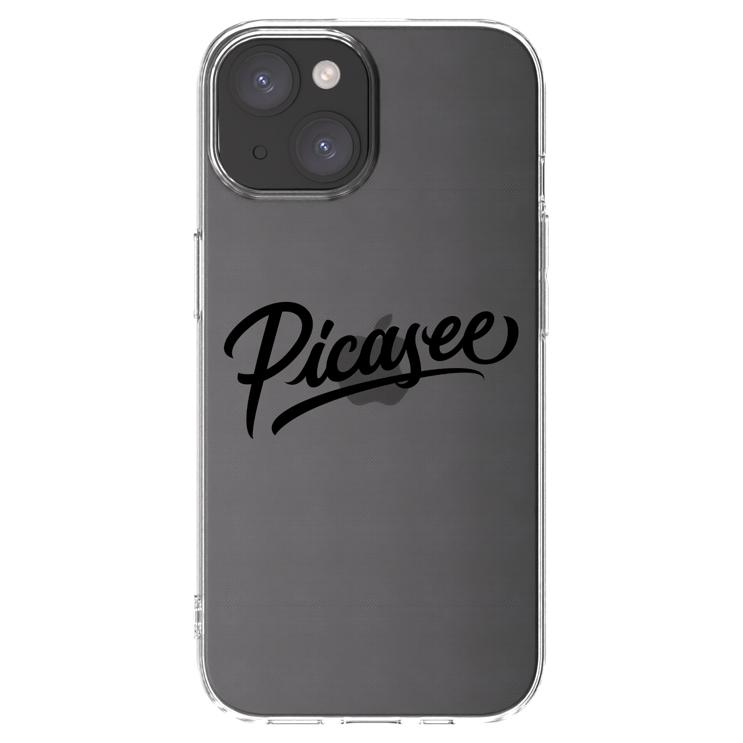 Picasee silikonski prozorni ovitek za Apple iPhone 15 - Picasee - old logo - black