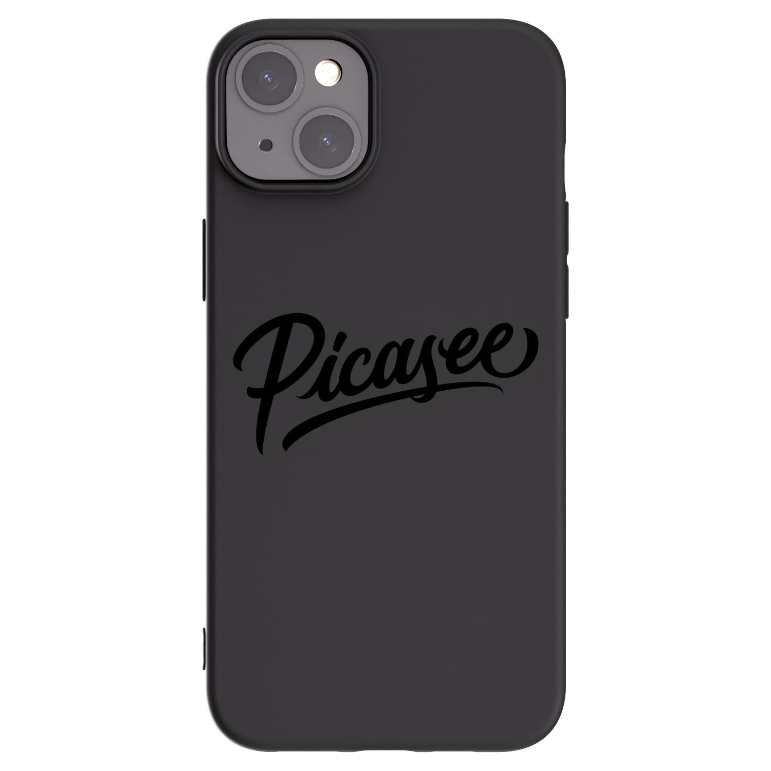 Picasee silikonski črni ovitek za Apple iPhone 15 Plus - Picasee - old logo - black
