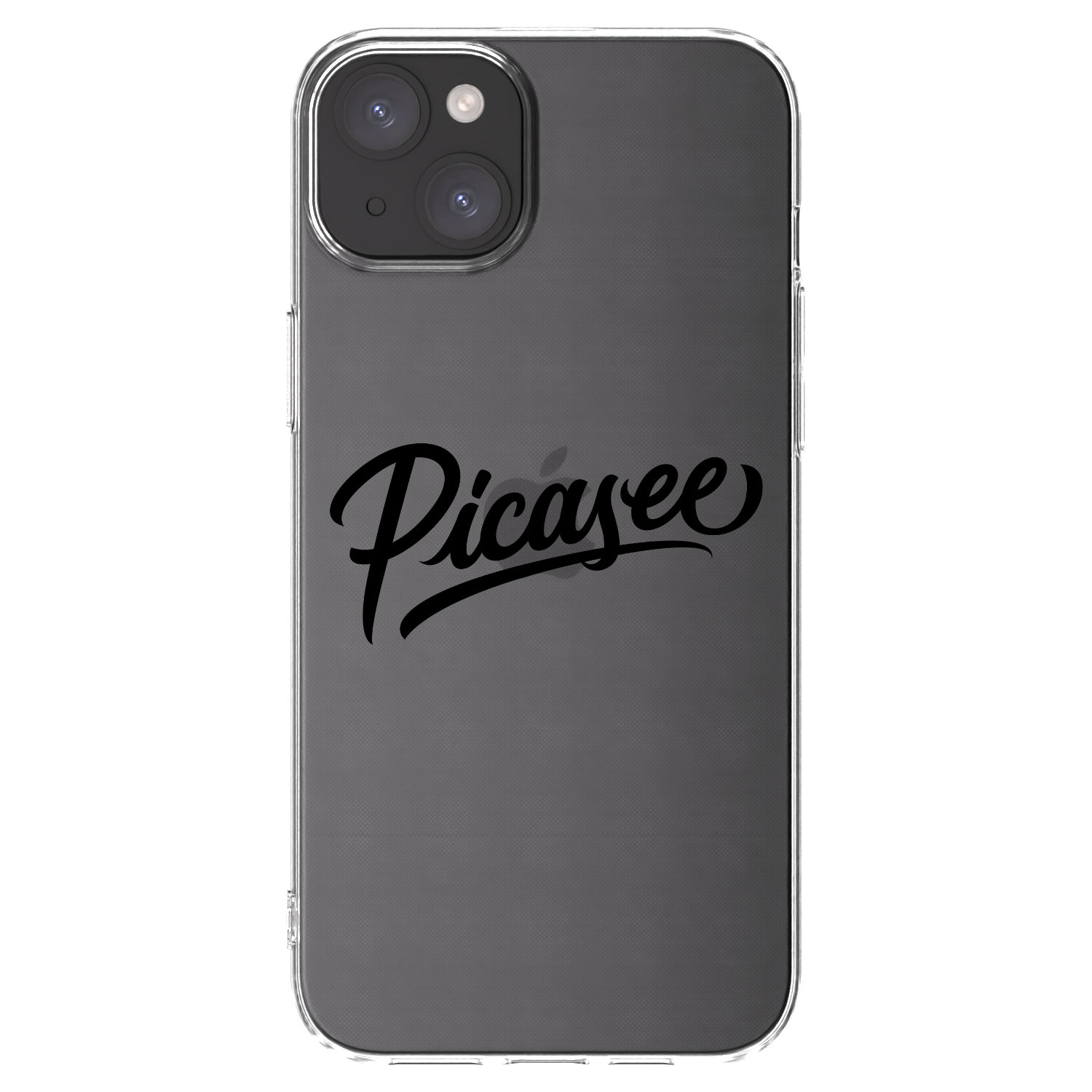 Picasee silikonski prozorni ovitek za Apple iPhone 15 Plus - Picasee - old logo - black