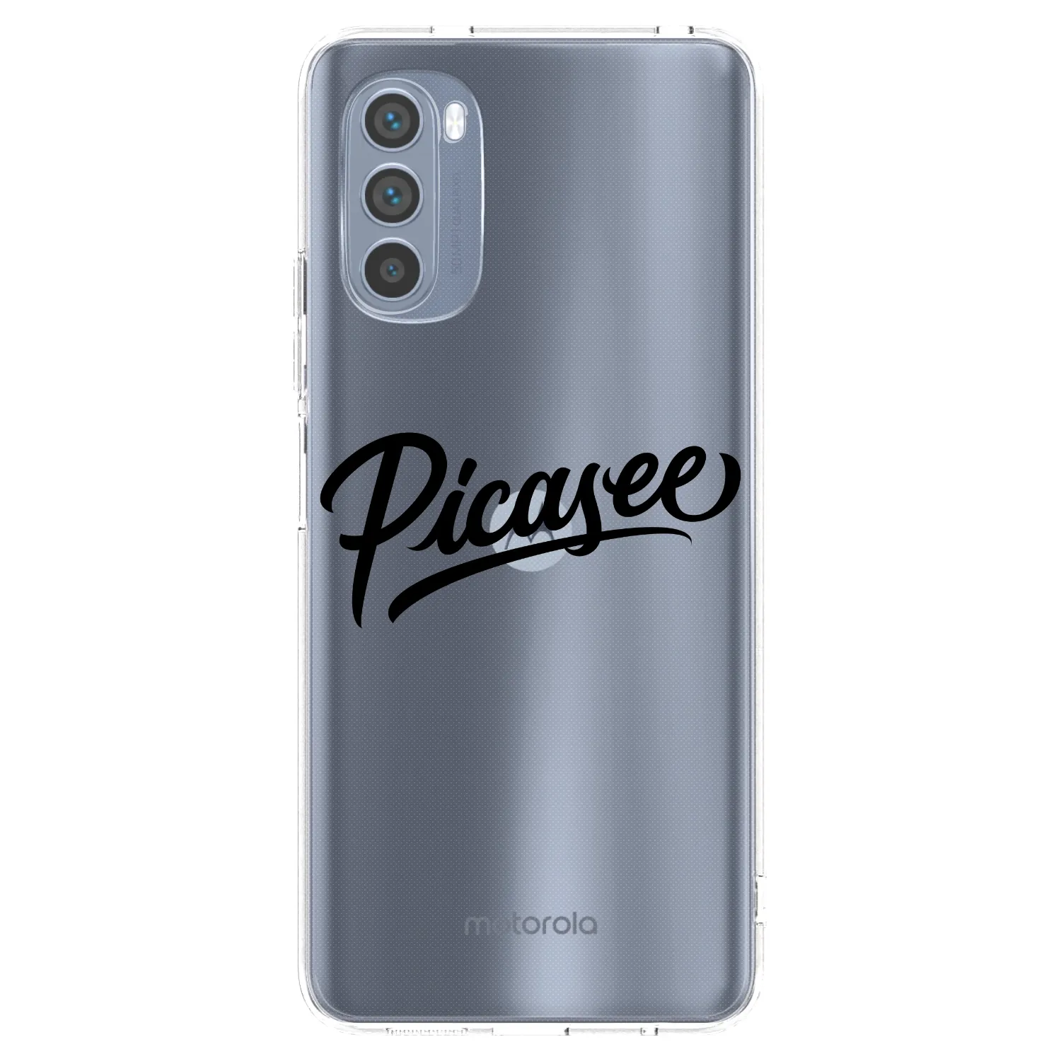 Picasee silikonski prozorni ovitek za Motorola Moto G62 - Picasee - old logo - black