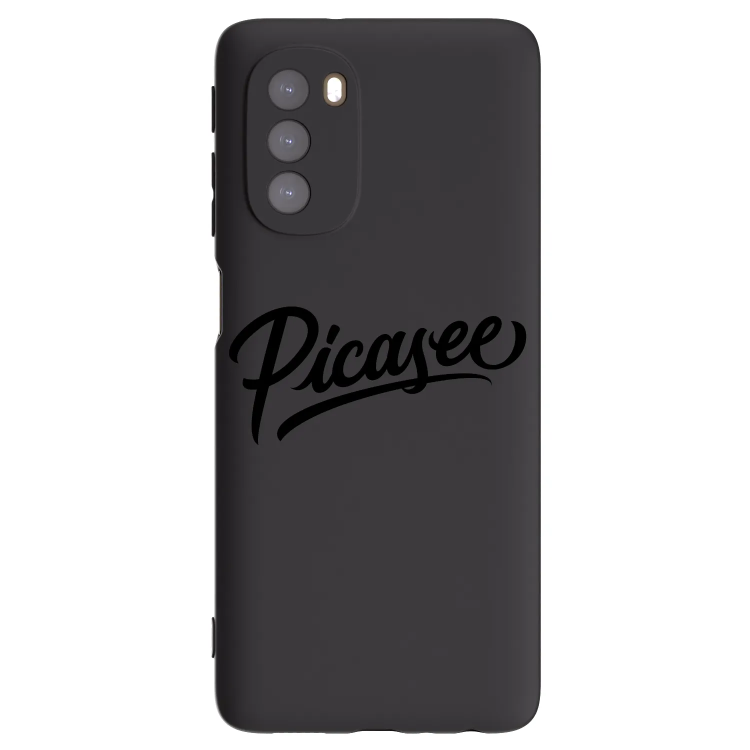 Picasee silikonski črni ovitek za Motorola Moto G51 - Picasee - old logo - black
