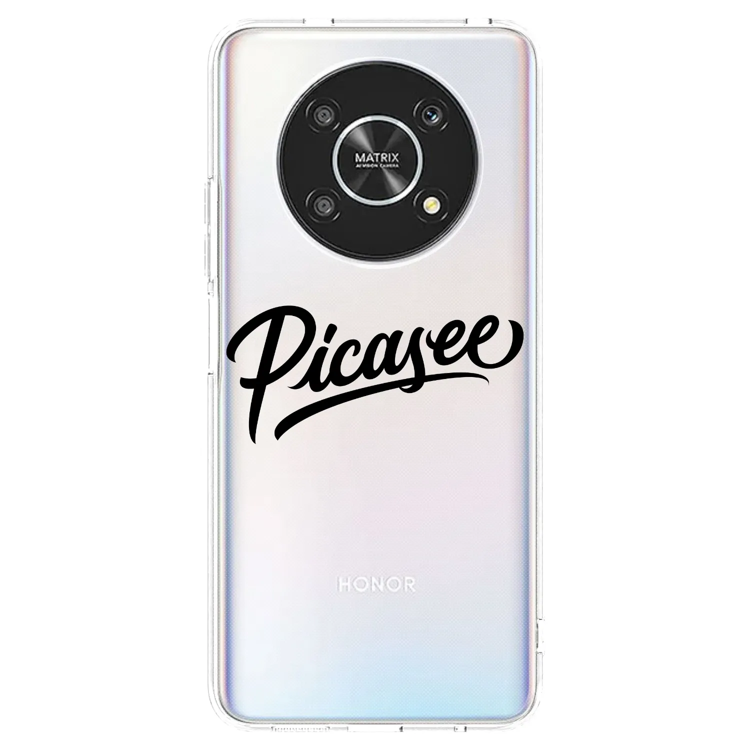 Picasee silikonski prozorni ovitek za Honor Magic4 Lite 5G - Picasee - old logo - black