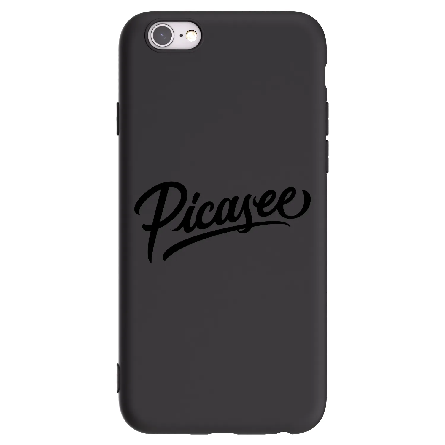 Picasee silikonski črni ovitek za Apple iPhone 6/6S - Picasee - old logo - black