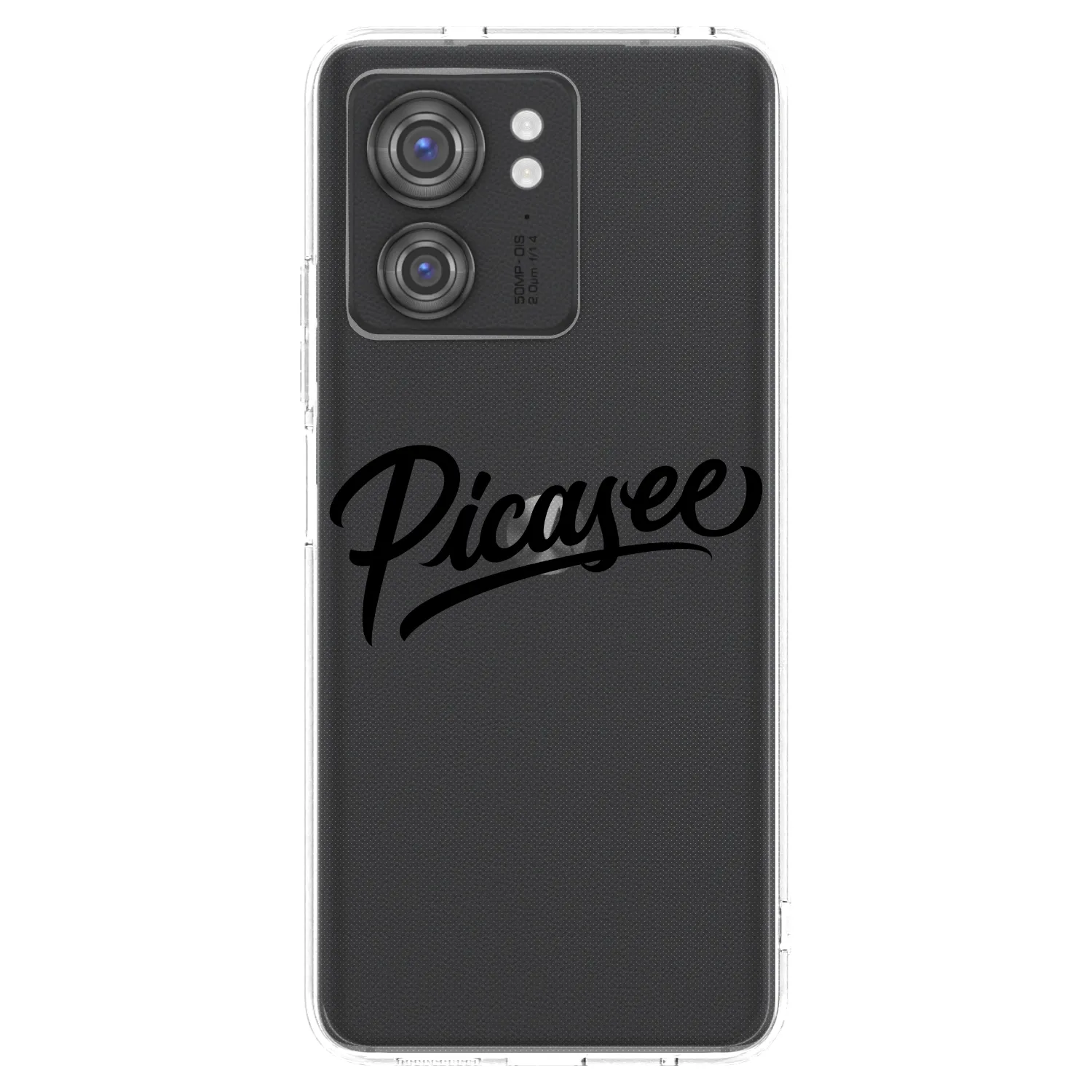 Picasee silikonski prozorni ovitek za Motorola Edge 40 - Picasee - old logo - black