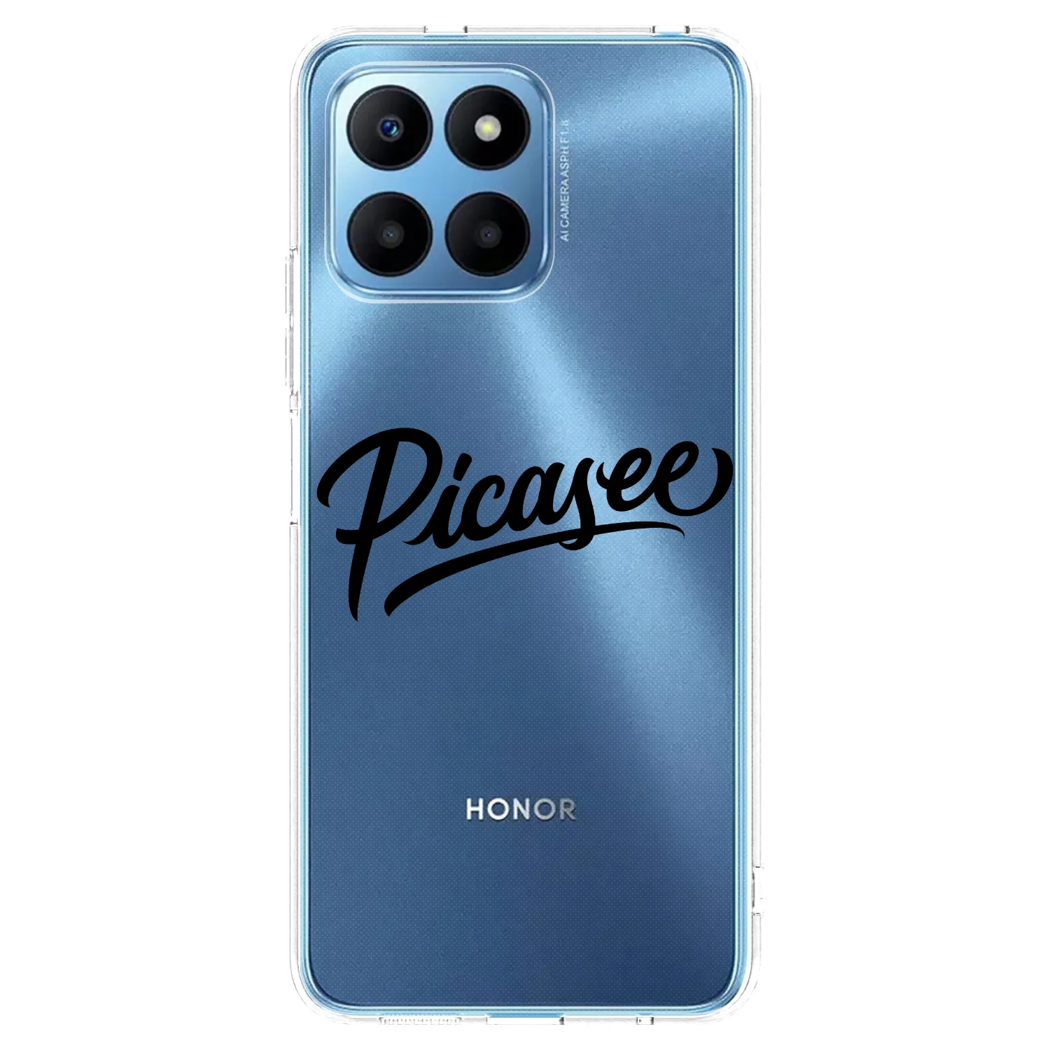Picasee silikonski prozorni ovitek za Honor 70 Lite - Picasee - old logo - black