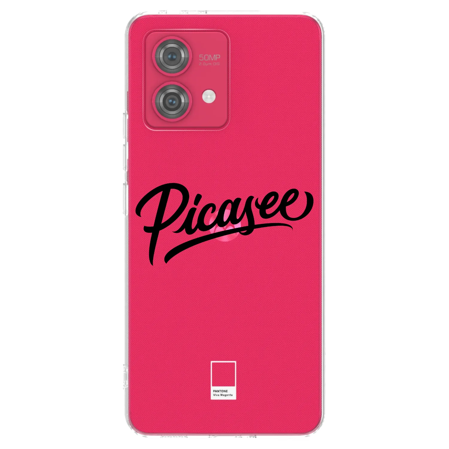 Picasee silikonski prozorni ovitek za Motorola Moto G84 5G - Picasee - old logo - black