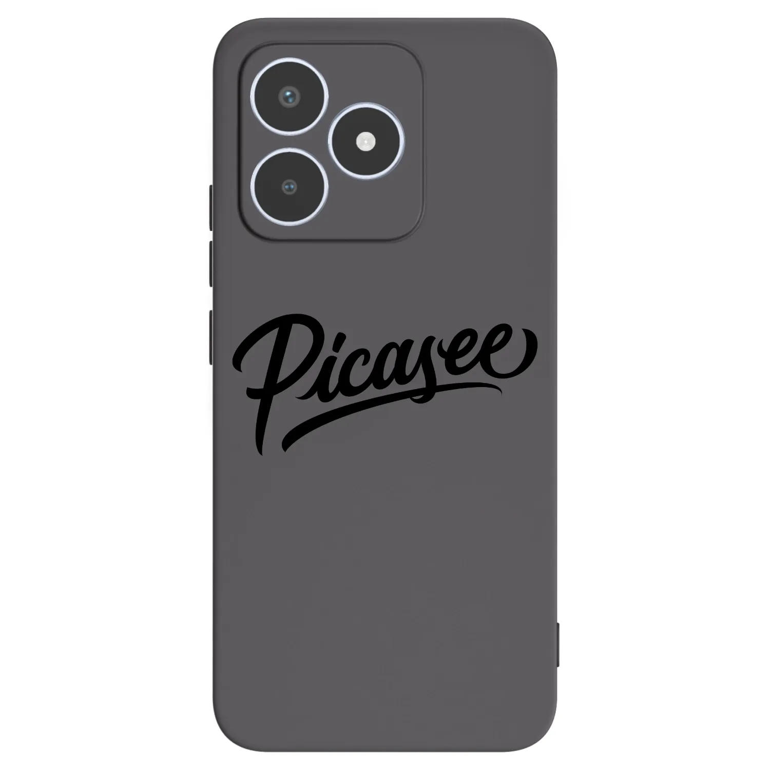 Picasee silikonski črni ovitek za Realme C53 - Picasee - old logo - black