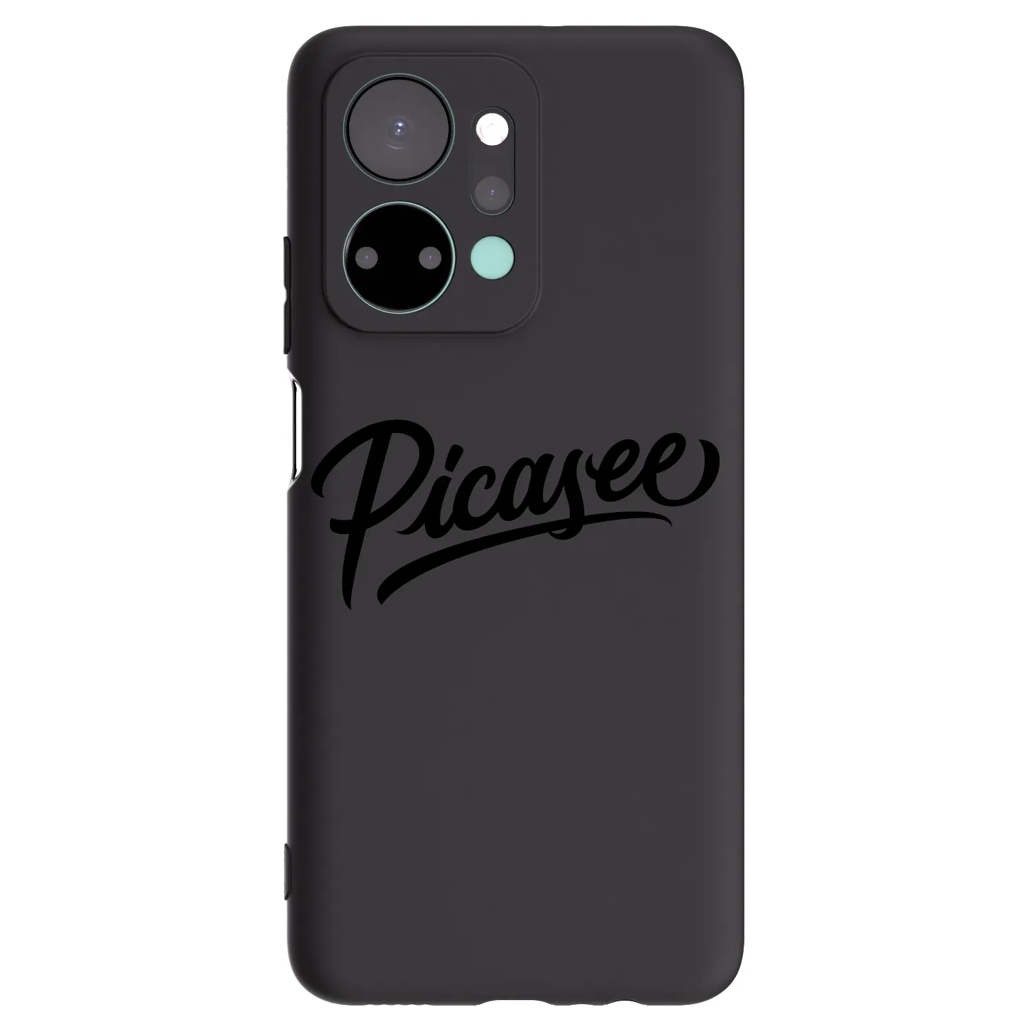 Picasee silikonski črni ovitek za Honor X7a - Picasee - old logo - black