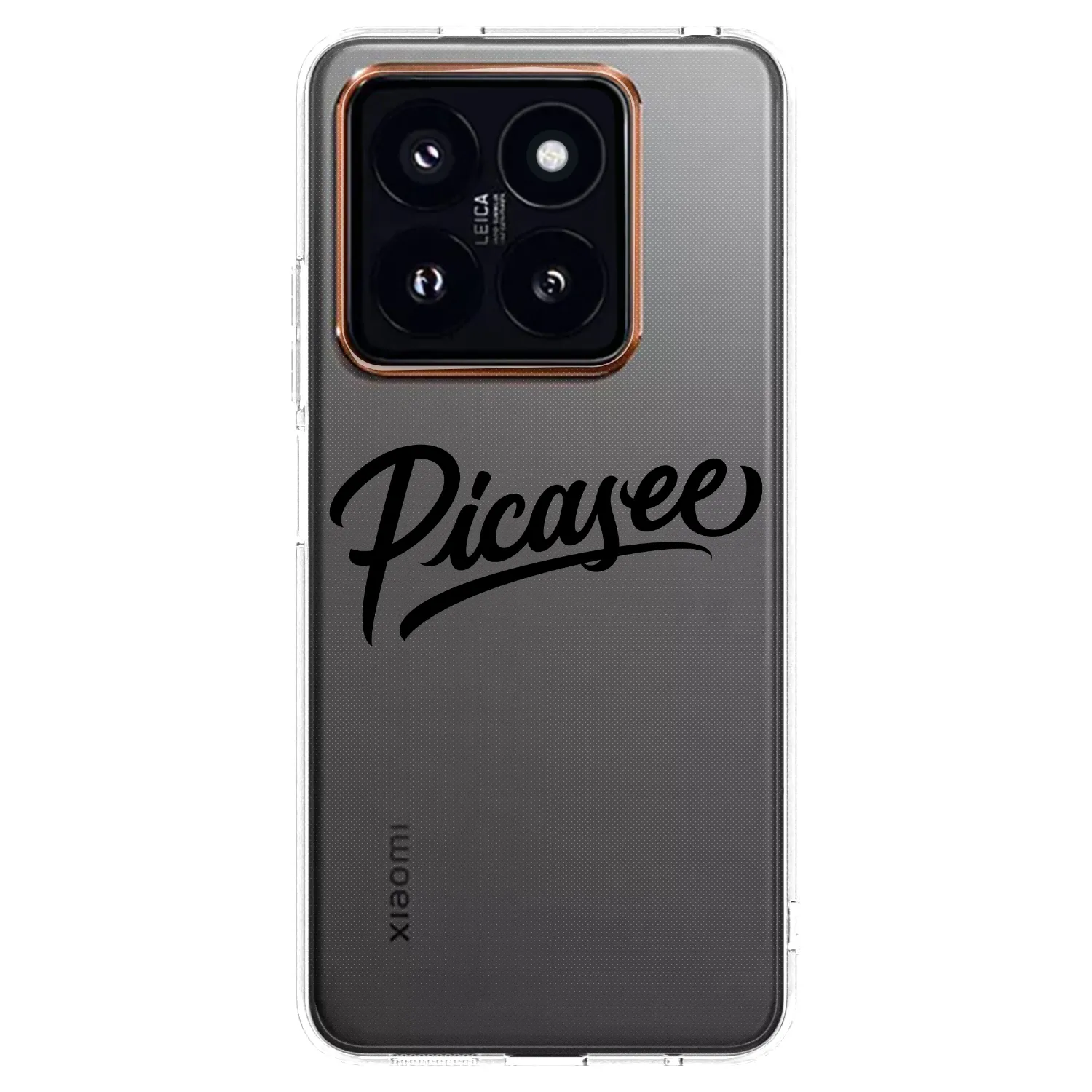 Picasee silikonski prozorni ovitek za Xiaomi 14 Pro - Picasee - old logo - black