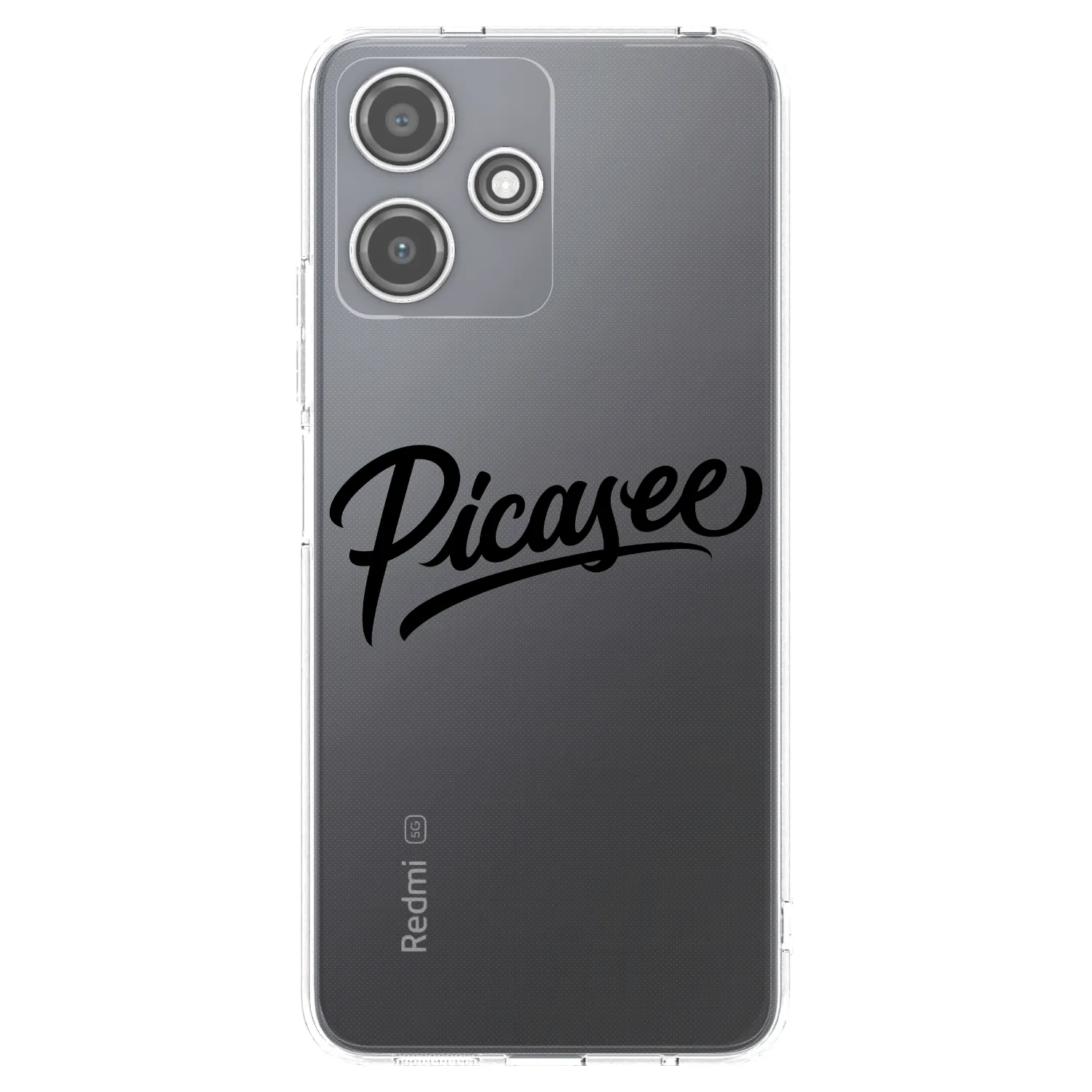 Picasee silikonski prozorni ovitek za Xiaomi Redmi 12 5G - Picasee - old logo - black