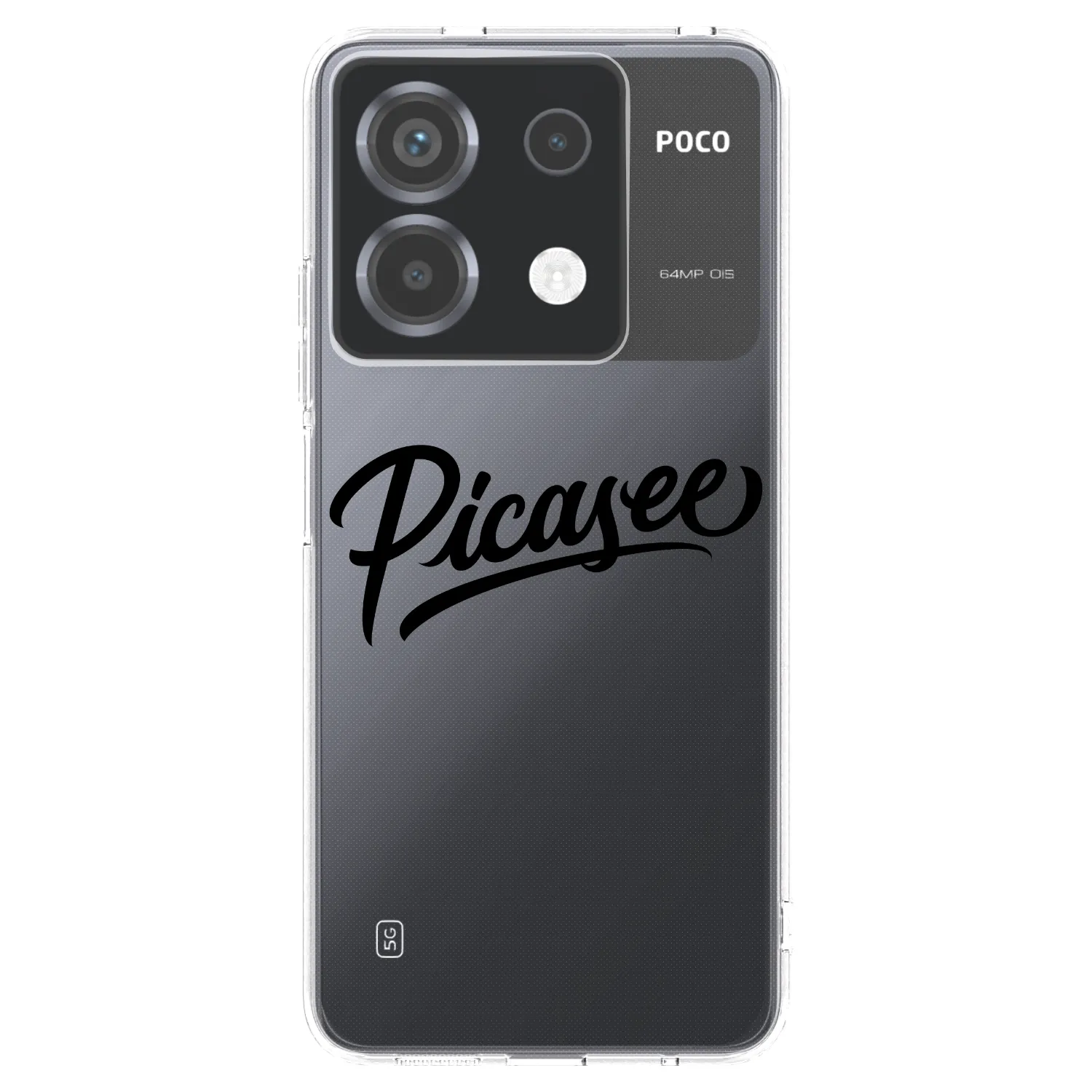 Picasee silikonski prozorni ovitek za Xiaomi Poco X6 - Picasee - old logo - black
