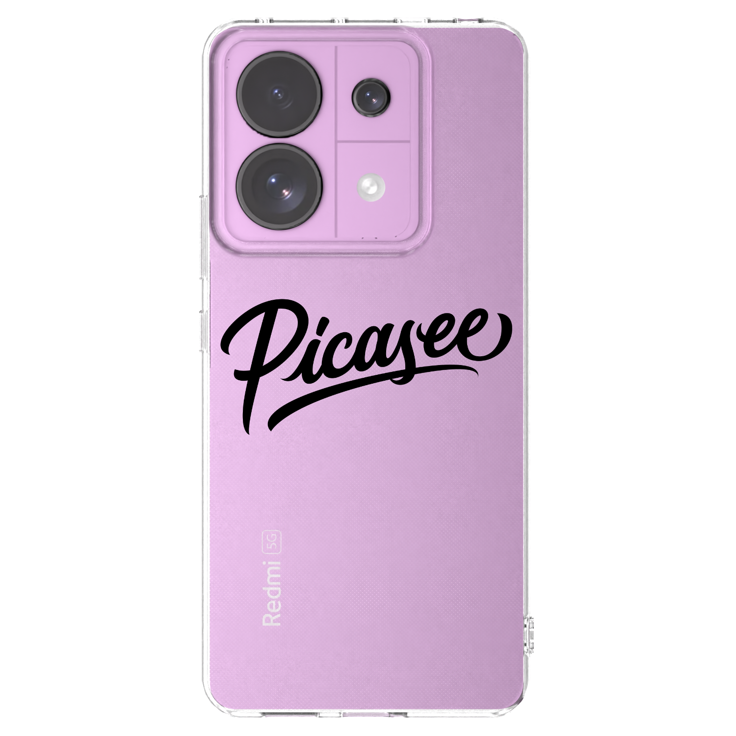 Picasee silikonski prozorni ovitek za Xiaomi Redmi Note 13 Pro 5G - Picasee - old logo - black